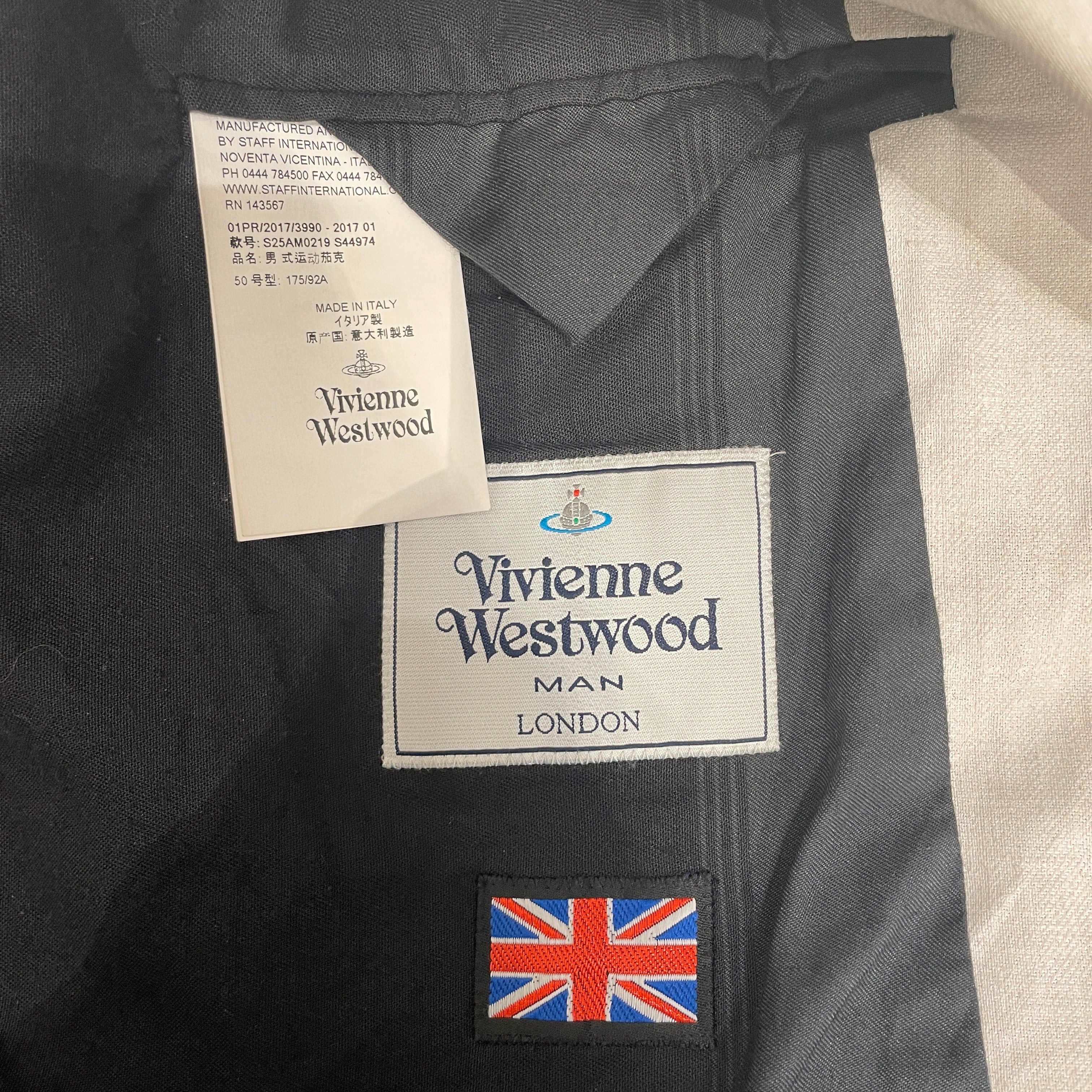 Vivienne Westwood/Trench Coat/50/Cotton/WHT/Single Breasted/BRW BUTTONS STRIPED LINING view 4