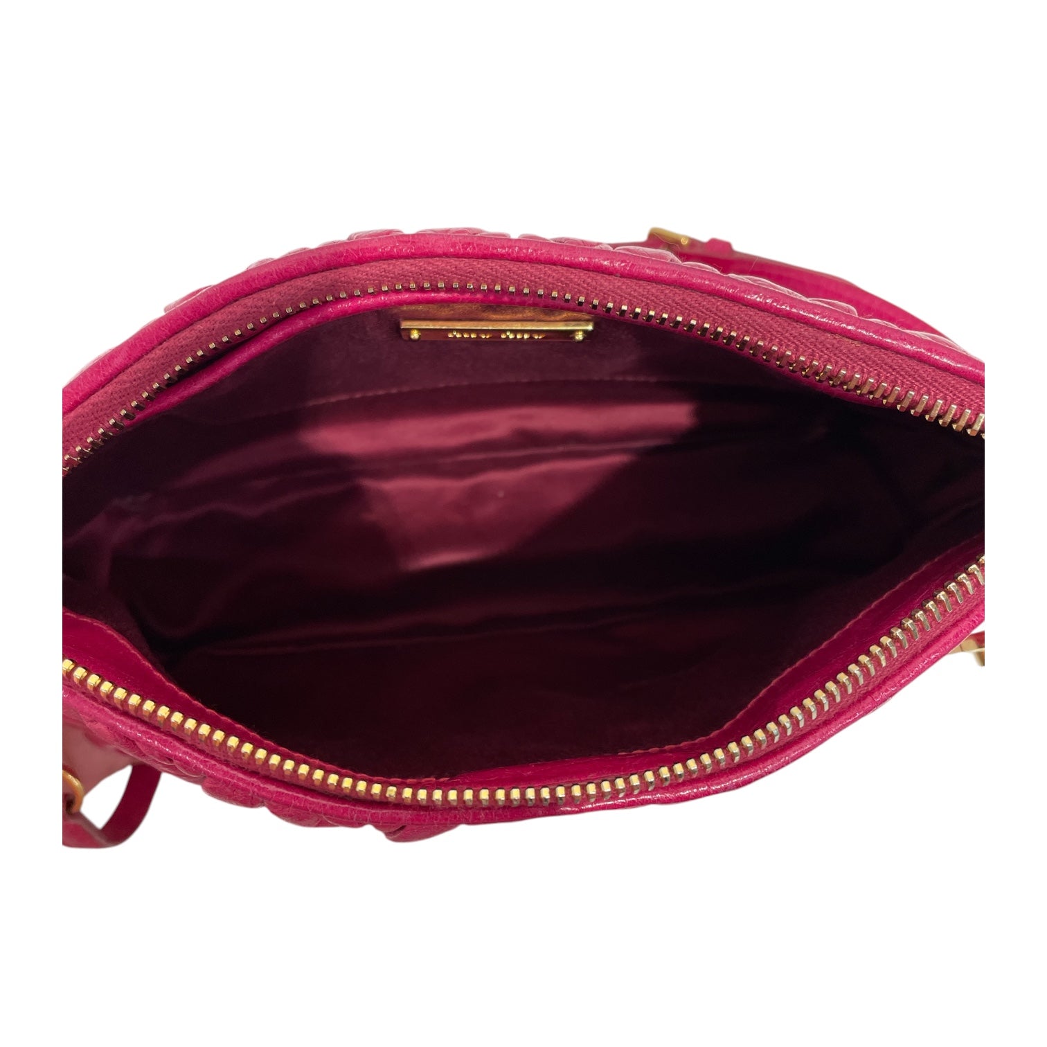 MIU MIU/Clutch Bag/Leather/PNK/Matelasse nappa leather pouch view 4