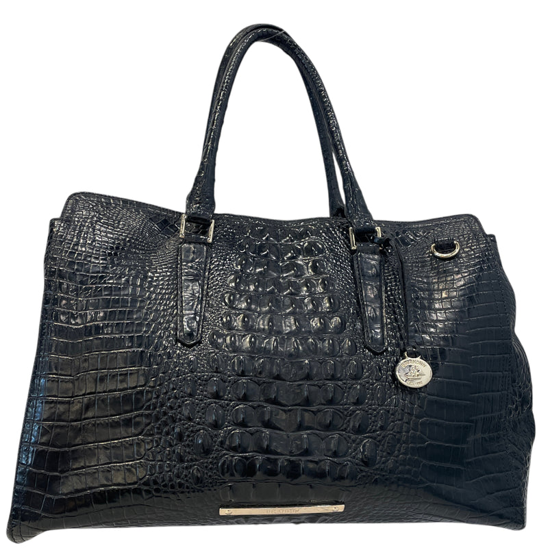 Brahmin/Hand Bag/L/Leather/BLK/Finley