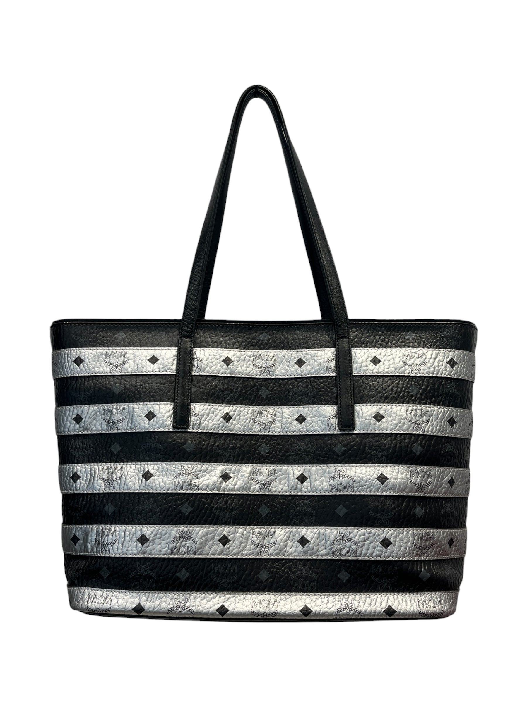 MCM/Tote Bag/Stripe/Leather/SLV/MCM VISETO TOTE view 2