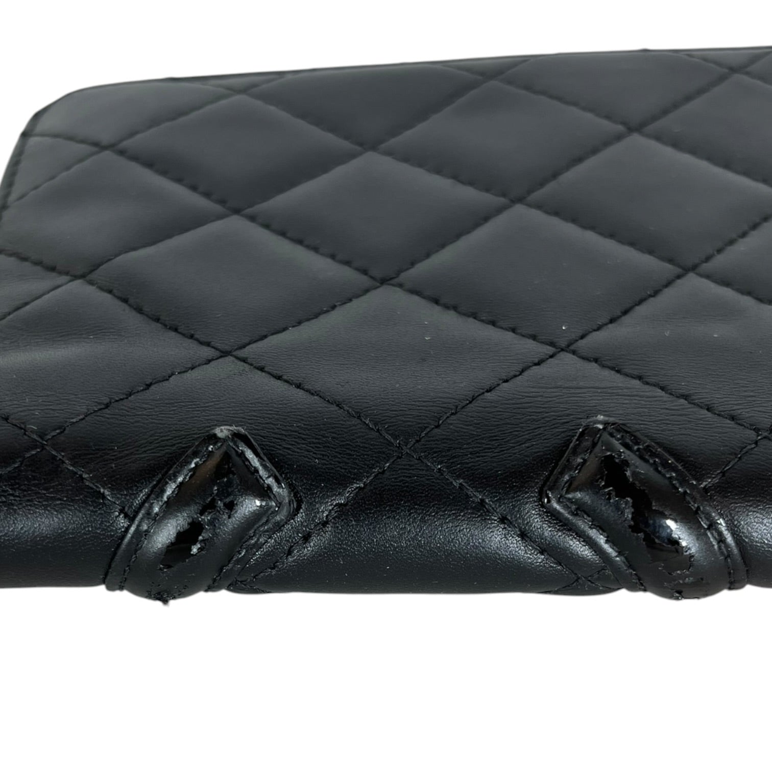 CHANEL/Long Wallet/Lambskin/BLK/L's/Ligne Cambon Wallet view 3