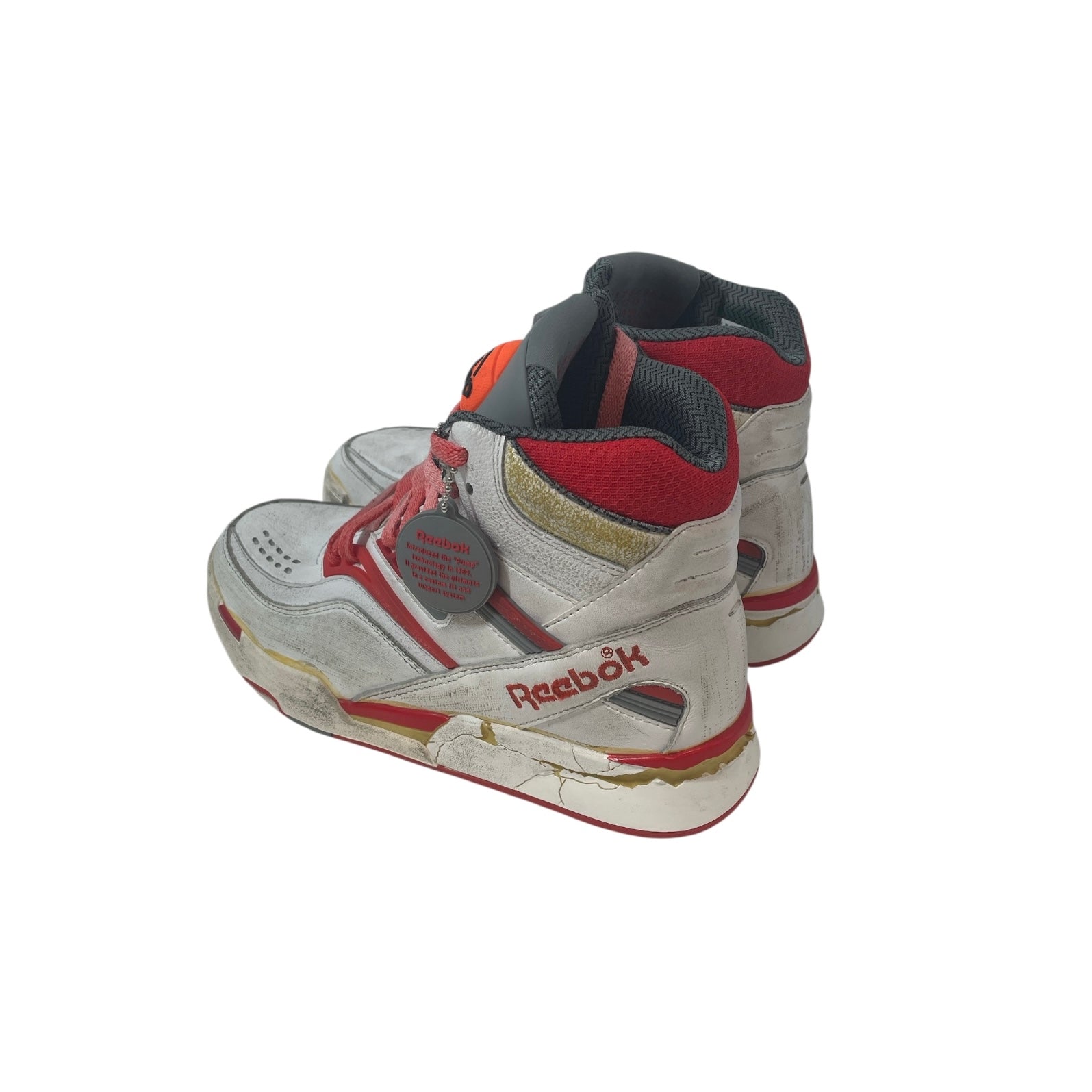 Maison Margiela/Reebok/Hi-Sneakers/US 6/Leather/WHT/TWILIGHT ZONE PUMPS RED view 2