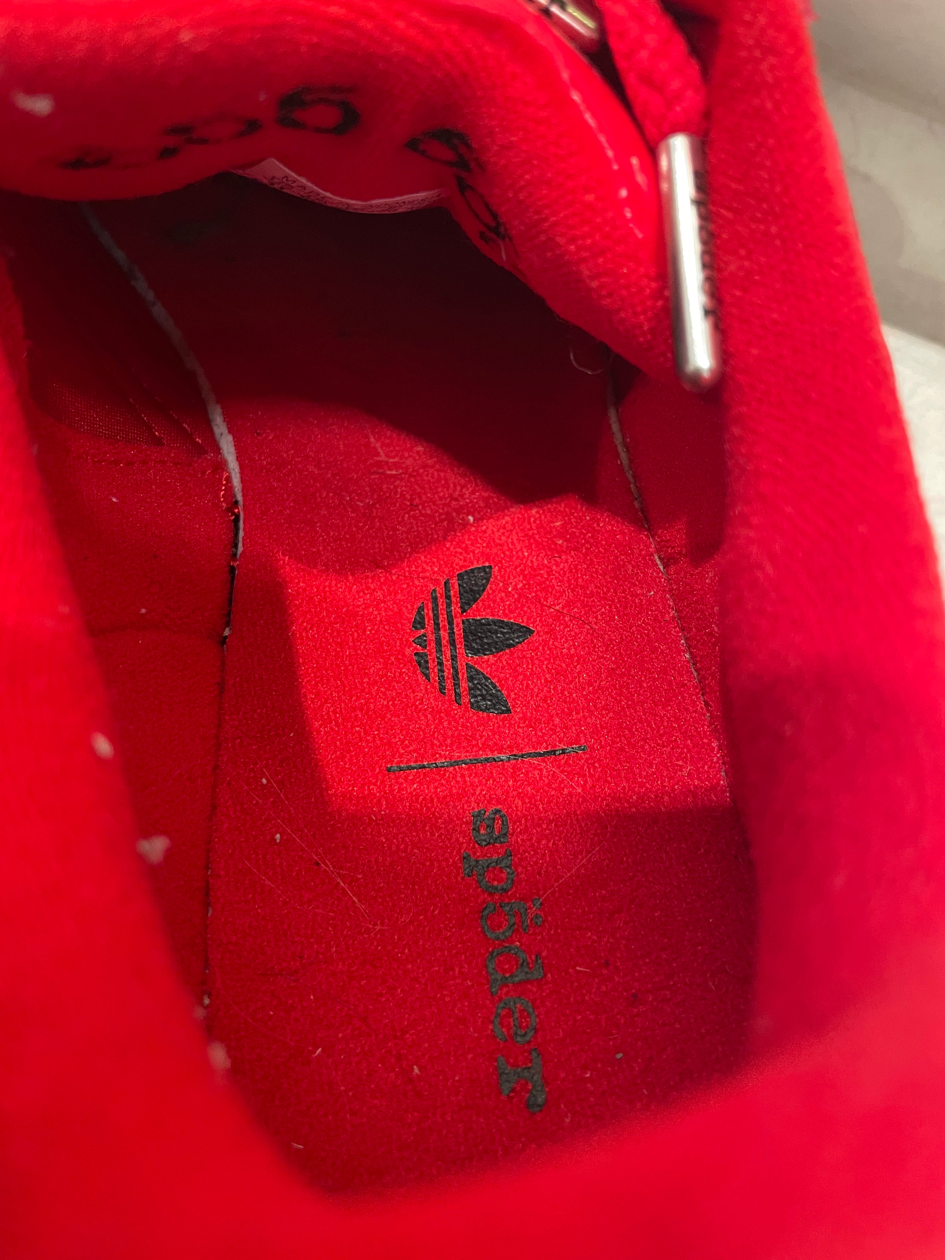 Sp5der/adidas/Low-Sneakers/US 11/All Over Print/Cotton/RED/SPIDER WEB PRINT ALL OVER view 6