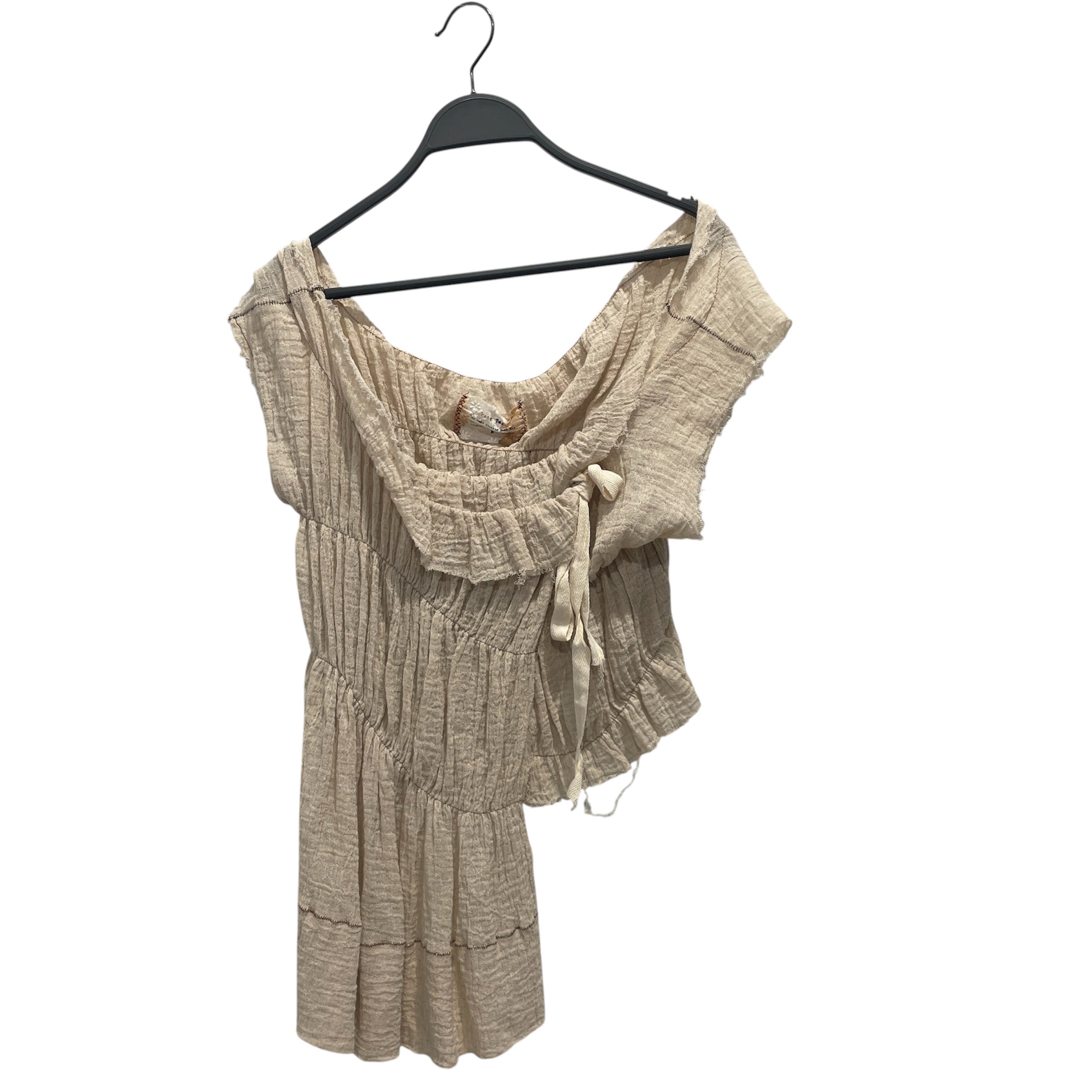 Peng Tai/T-Shirt/8/Cotton/CRM/NATURAL DYE TOP view 1