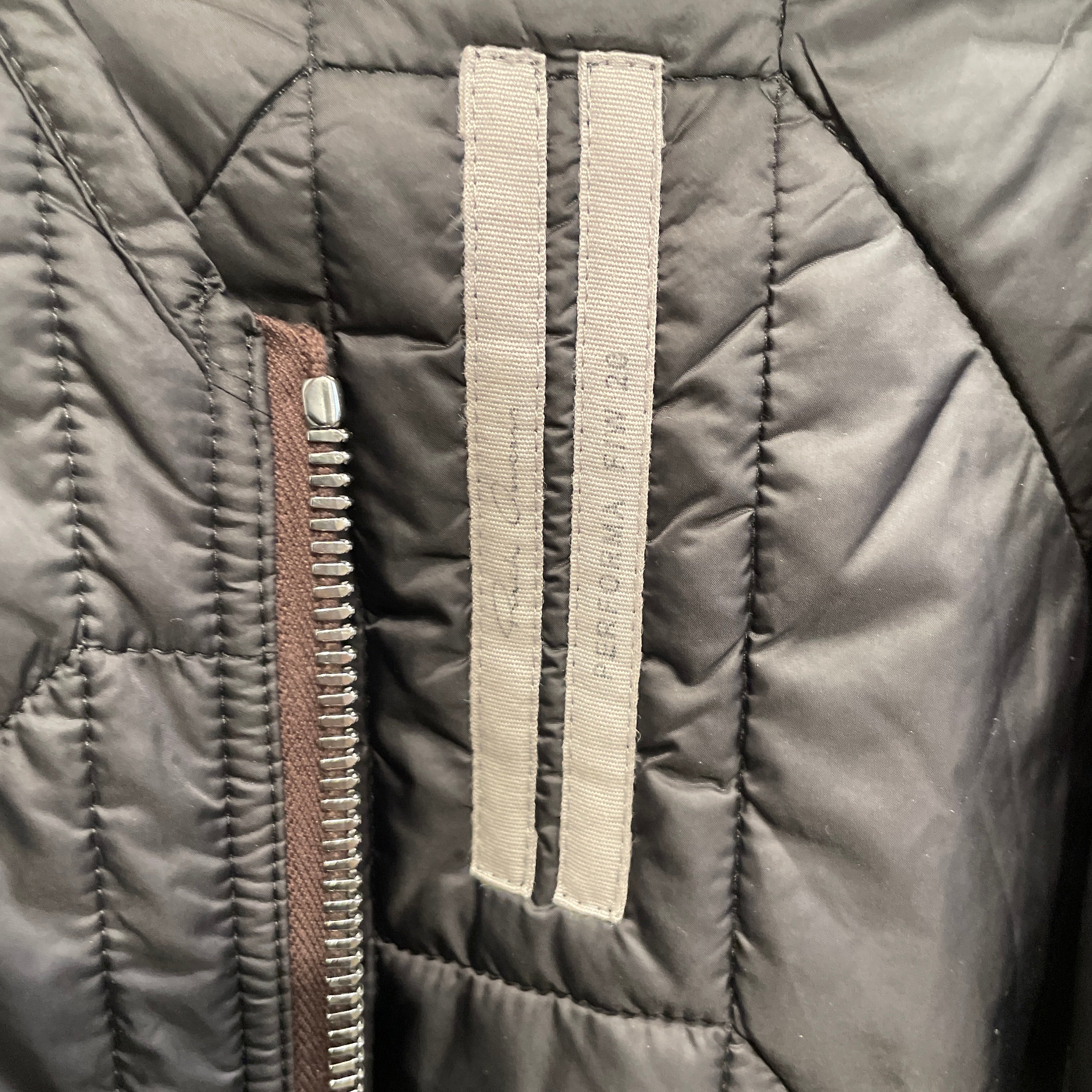 Rick Owens/Quilted Vest/42/Polyester/BLK/ view 3