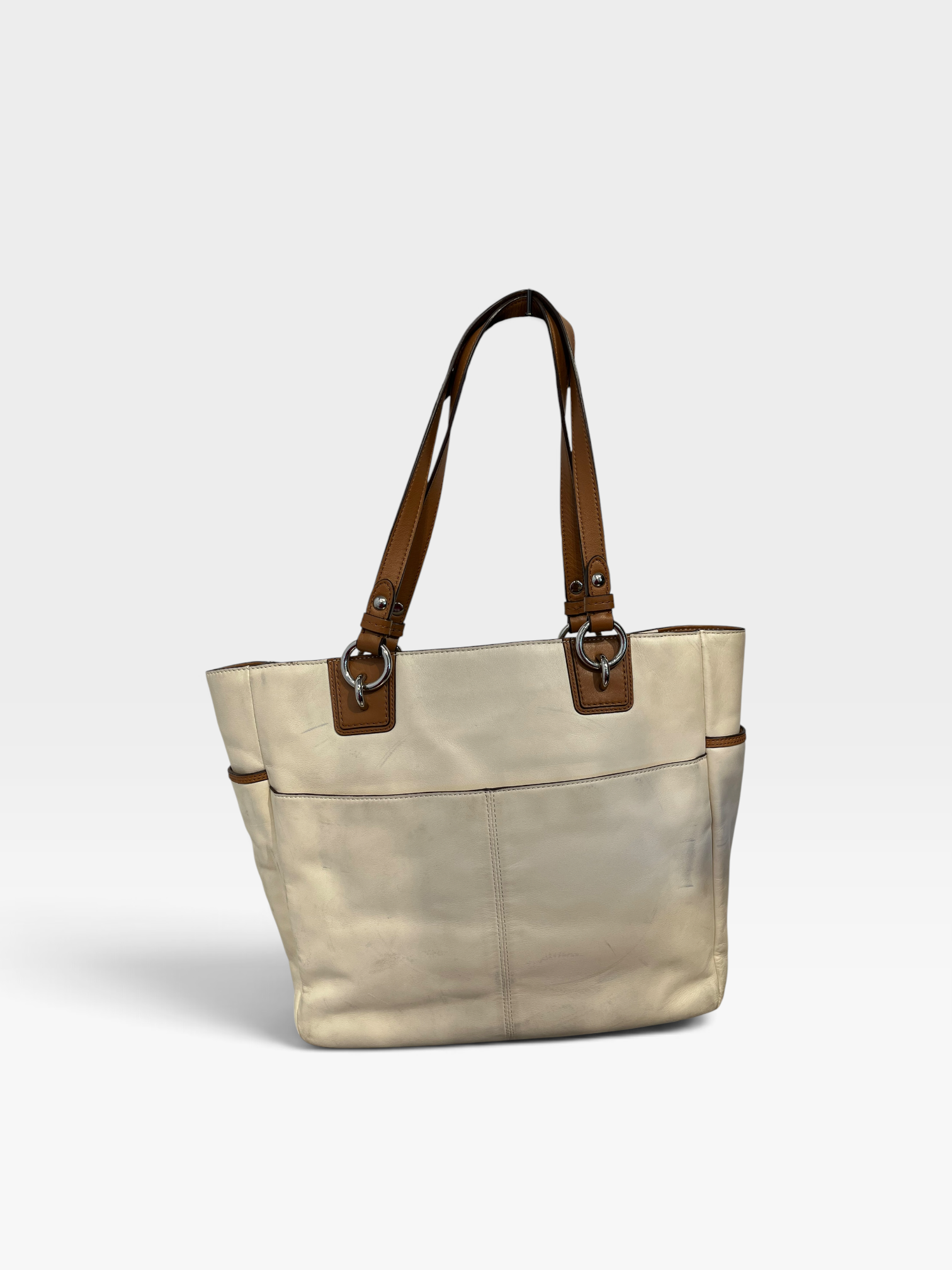 COACH/Hand Bag/Leather/CRM/GALLERY SHOULDER BAG view 2