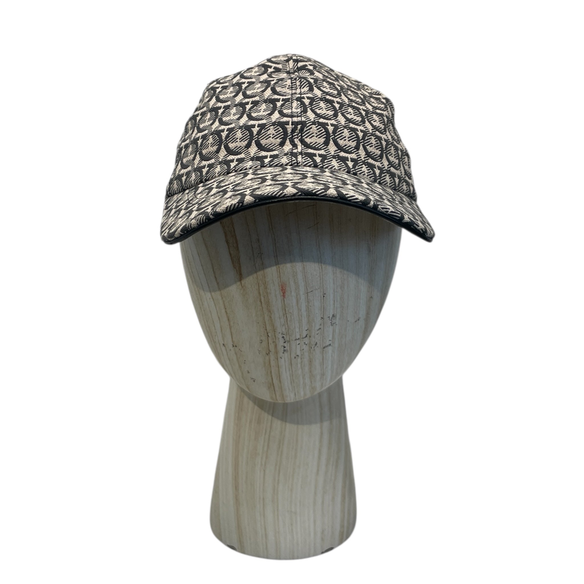 Salvatore Ferragamo/Cap/OS/All Over Print/Cotton/BEG/Interlocking Gancini Print Cap view 1