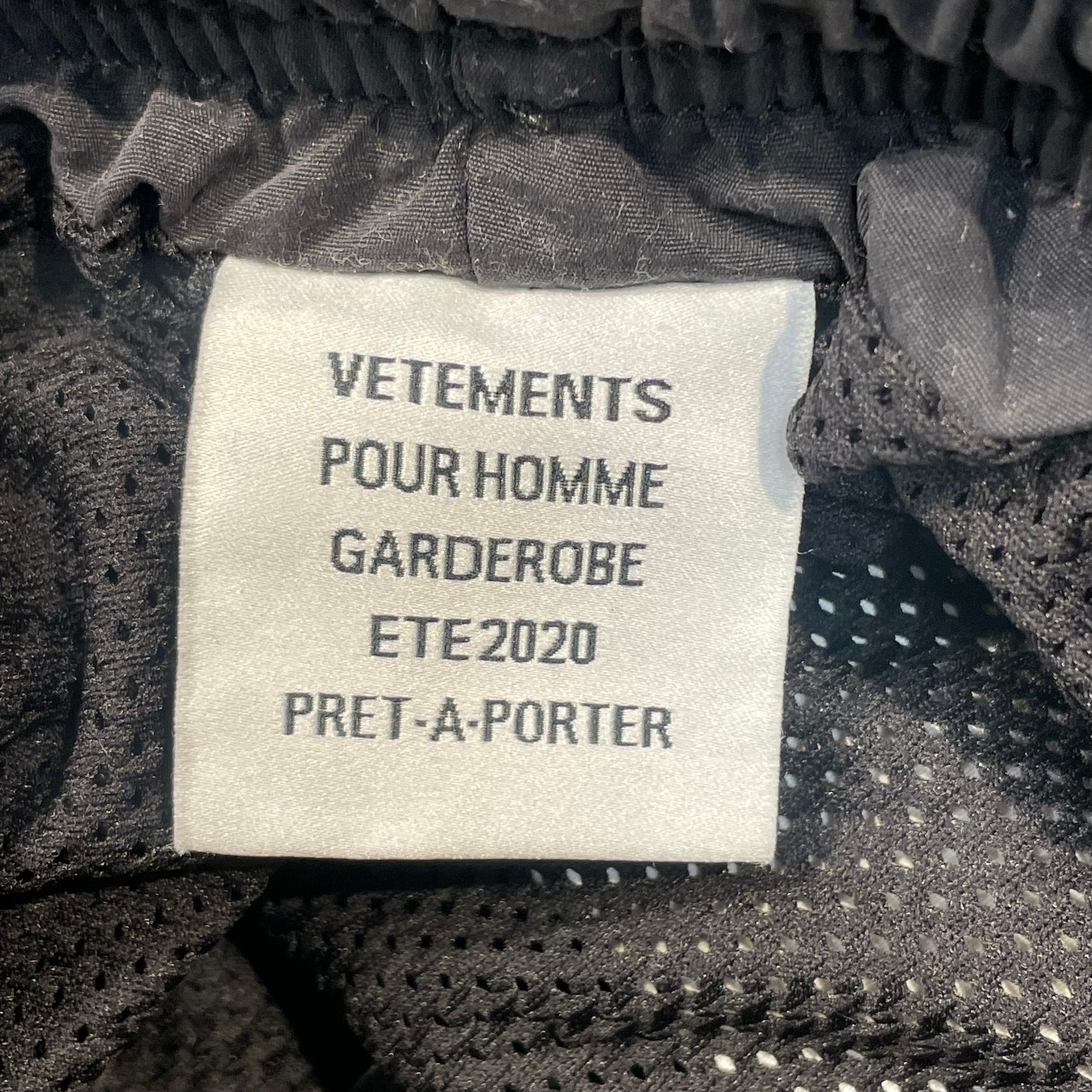 VETEMENTS/Pants/M/Nylon/BLK/Zip Off Track Pants view 3