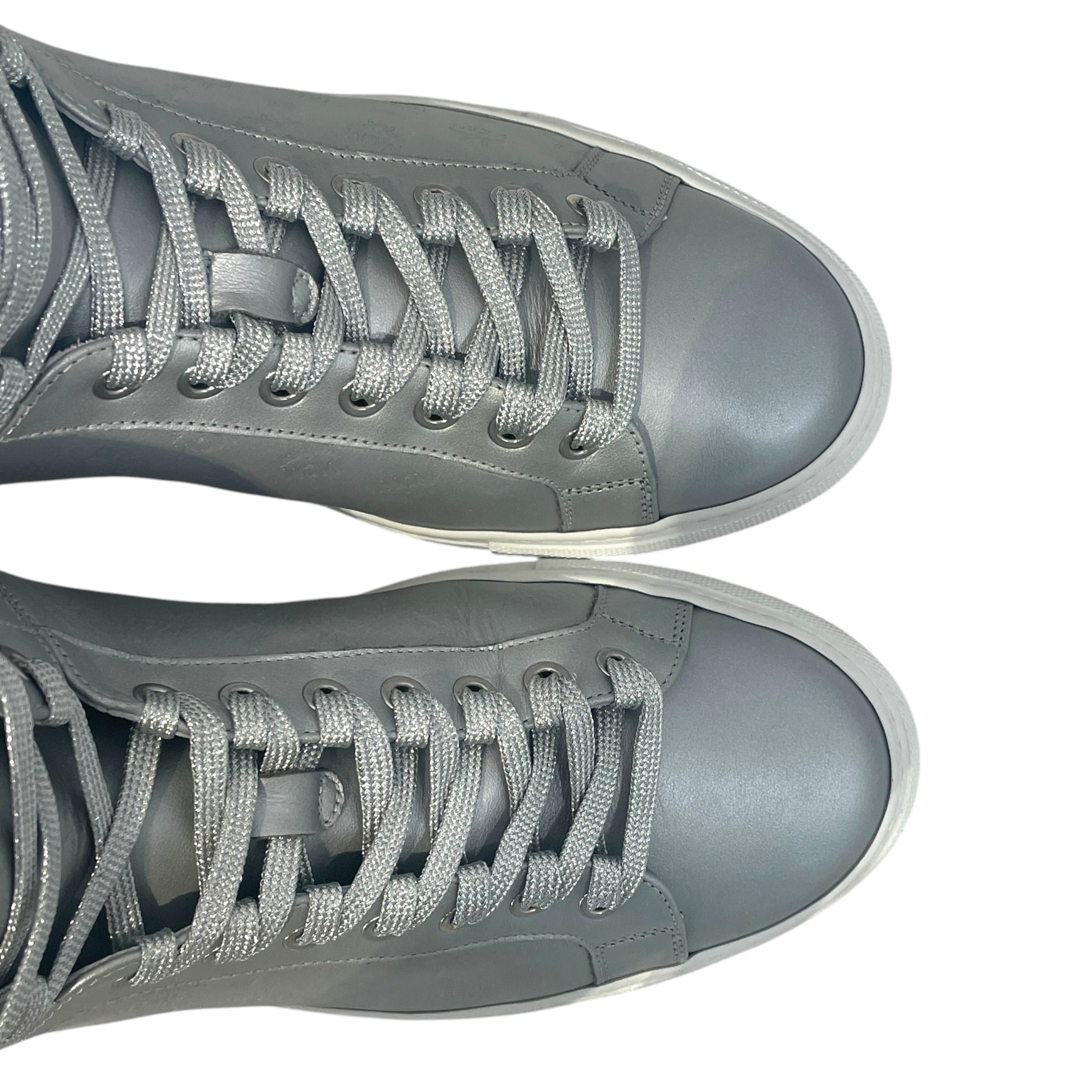 MCM/Hi-Sneakers/EU 42/Monogram/Leather/SLV/Silver Visetos High Sneaker view 4