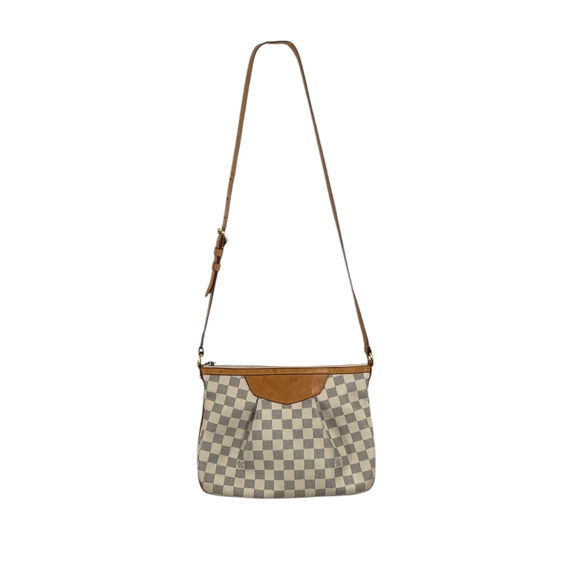 LOUIS VUITTON/Hand Bag/All Over Print/Leather/GRY/CHECK DAMIER AZUR view 1