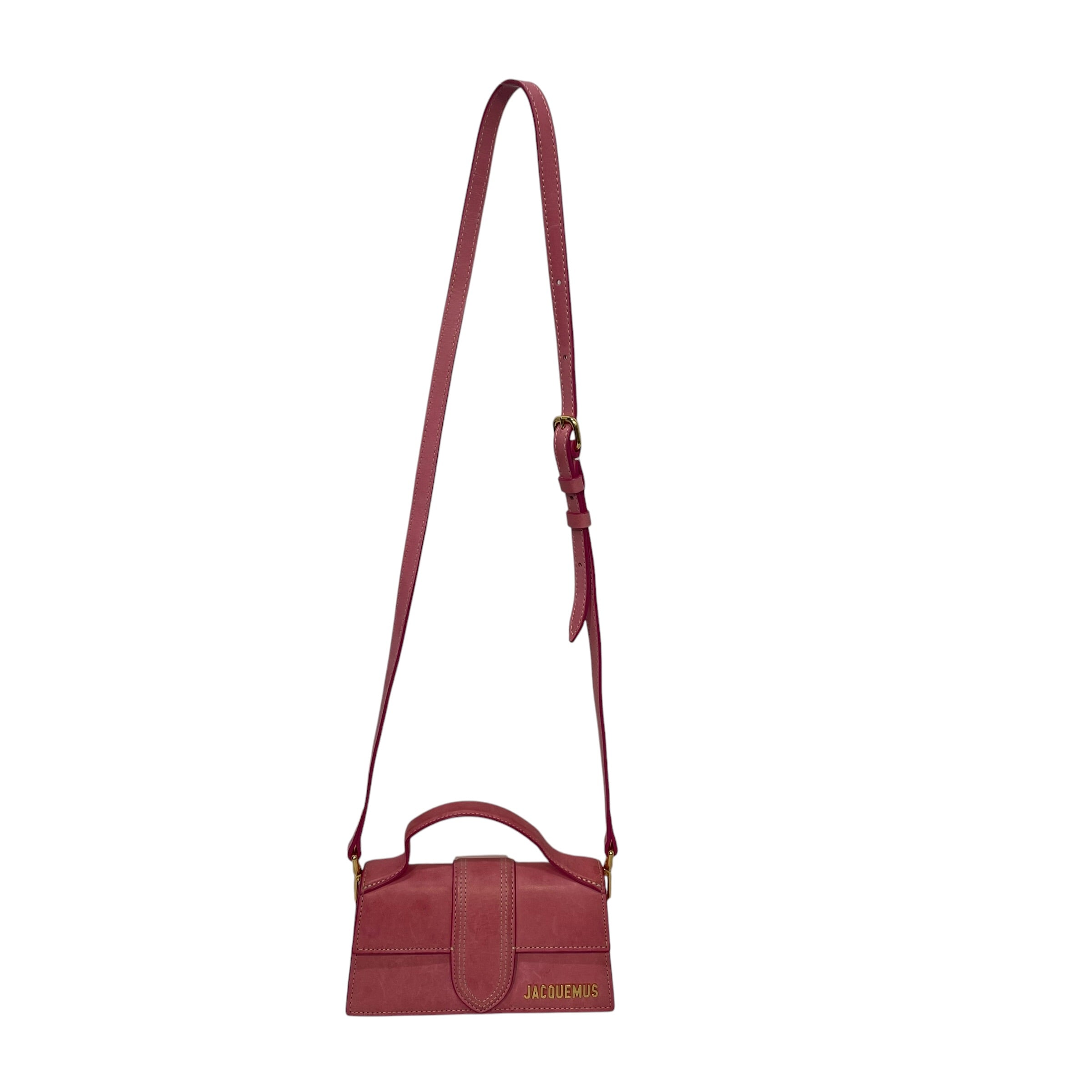 JACQUEMUS/Cross Body Bag/Leather/PNK/Le Bambino view 1
