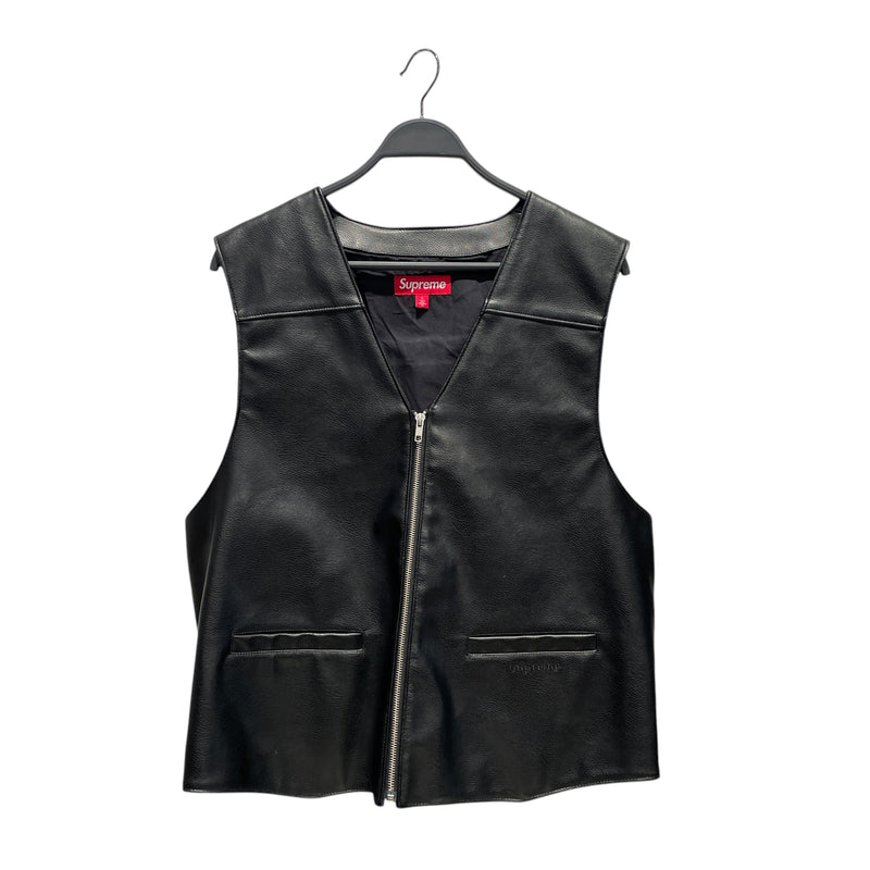 Supreme/toy machine/Vest/L/Graphic/Leather/BLK/