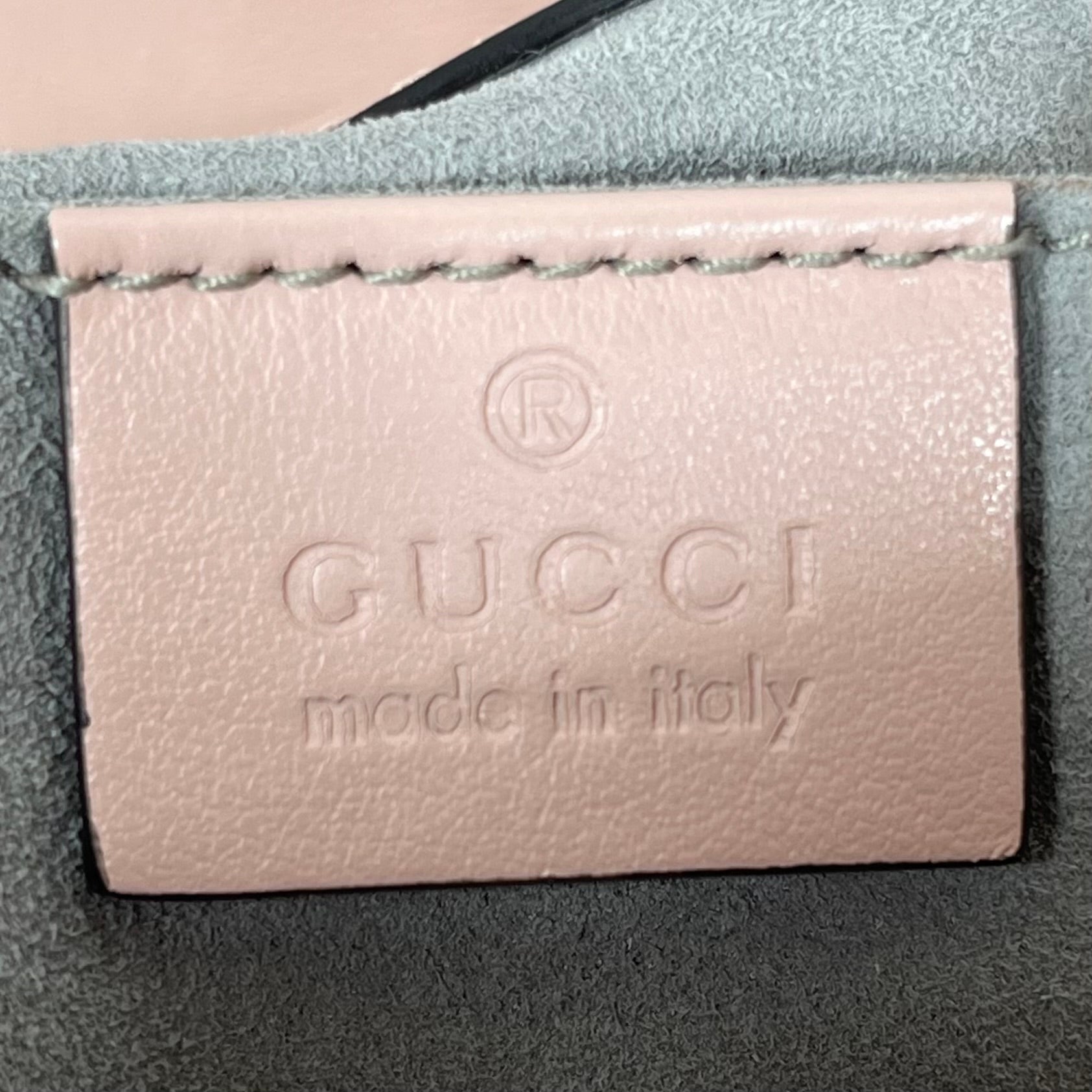 GUCCI/Cross Body Bag/Leather/PNK/Small Marmont Flap view 5