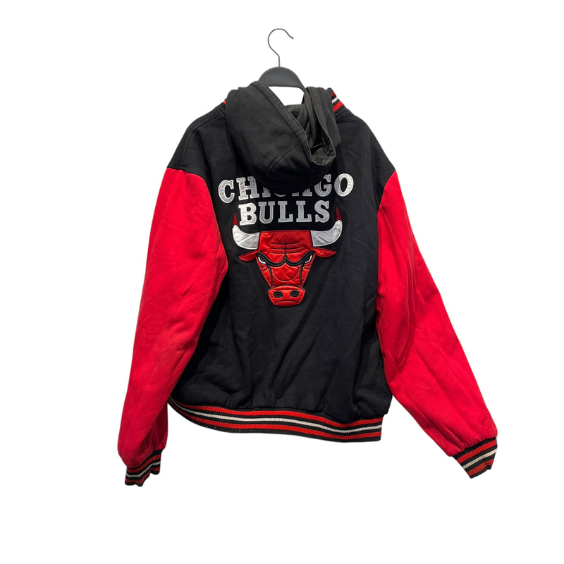 CHICAGO BULLS/Jacket/L/Cotton/BLK/NO BRAND / REVERSABLE