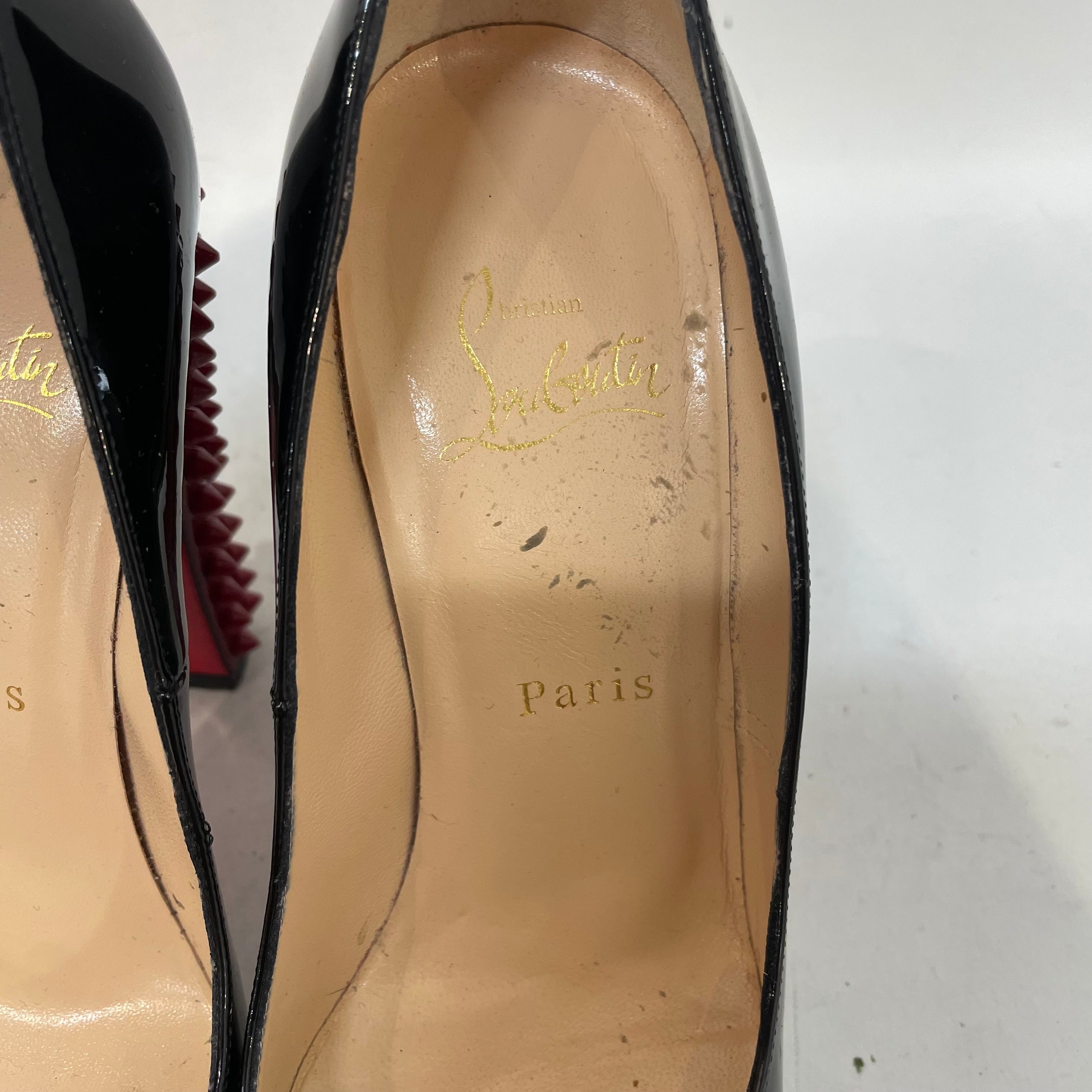 Christian Louboutin/Heels/EU 36.5/Leather/BLK/talcou Spiked pumps view 3