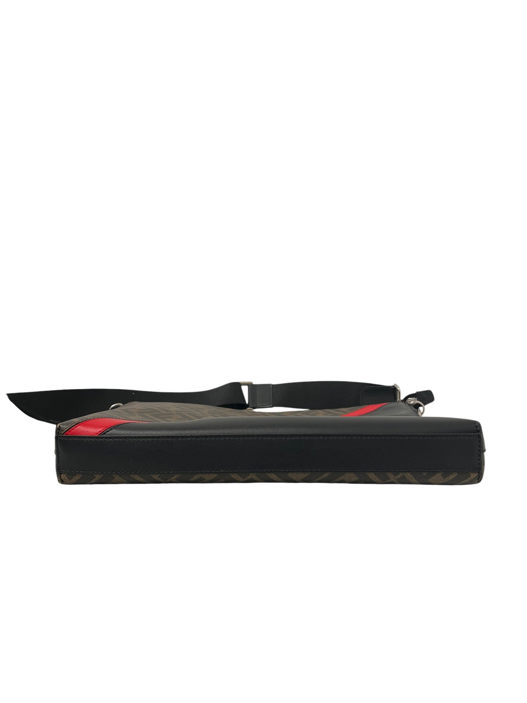 FENDI/Cross Body Bag/BLK/DIAGONAL MESSENGER BAG RED BLK view 4