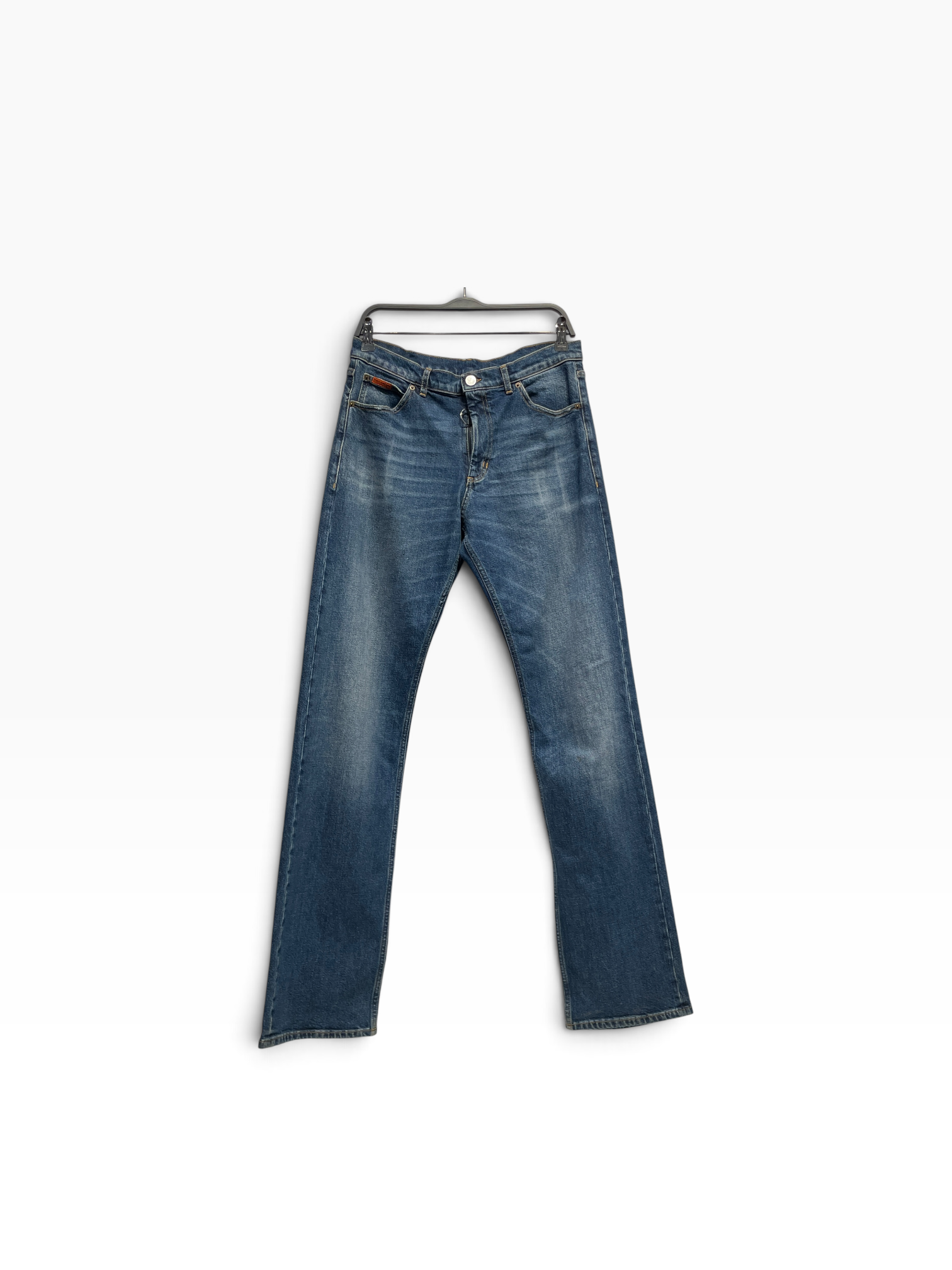 MARTINE ROSE/Bottoms/M/Denim/BLU/CIRCLE PULLTAB view 1