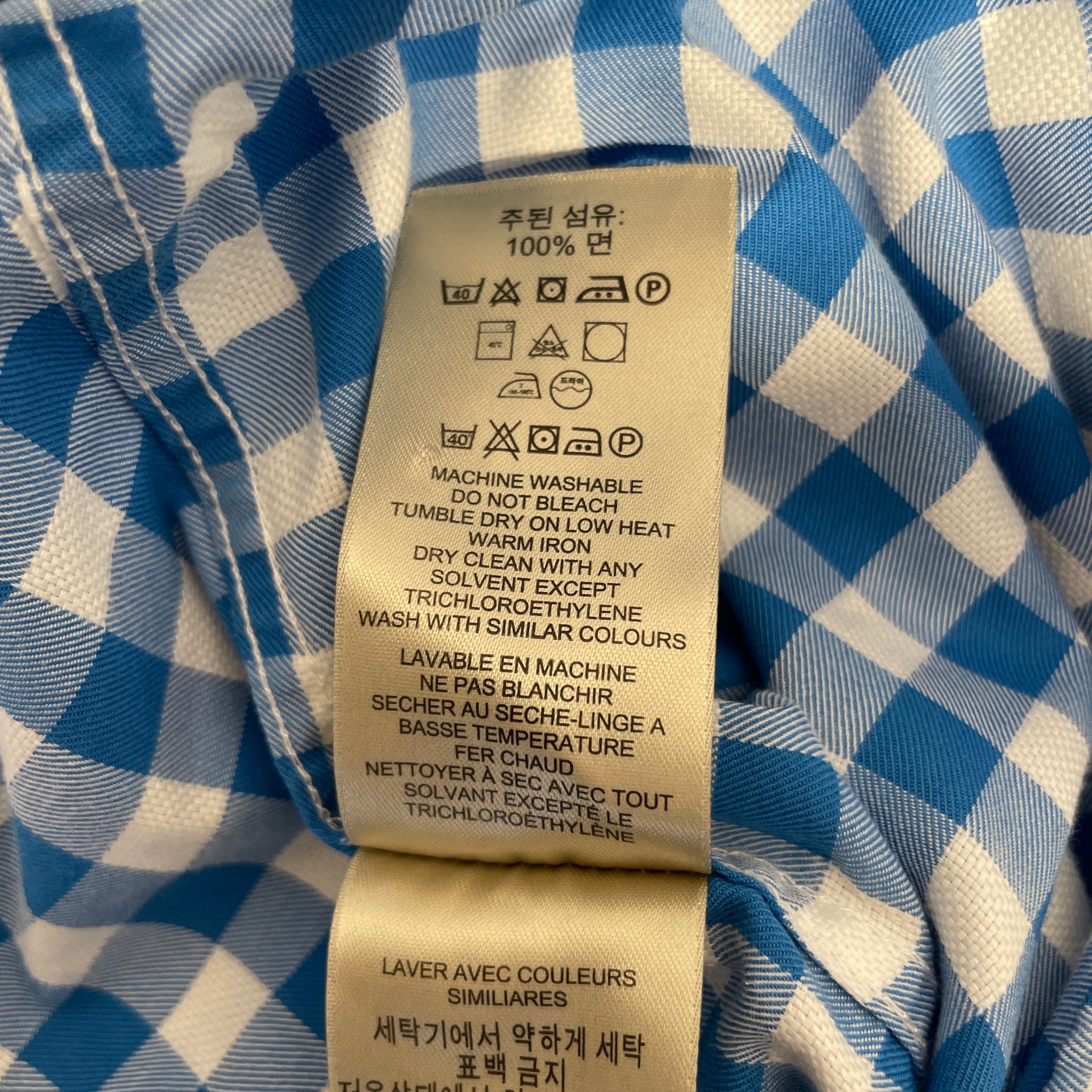 BURBERRY BRIT/Shirt/XL/Cotton/BLU/Hombre Check/beige view 3