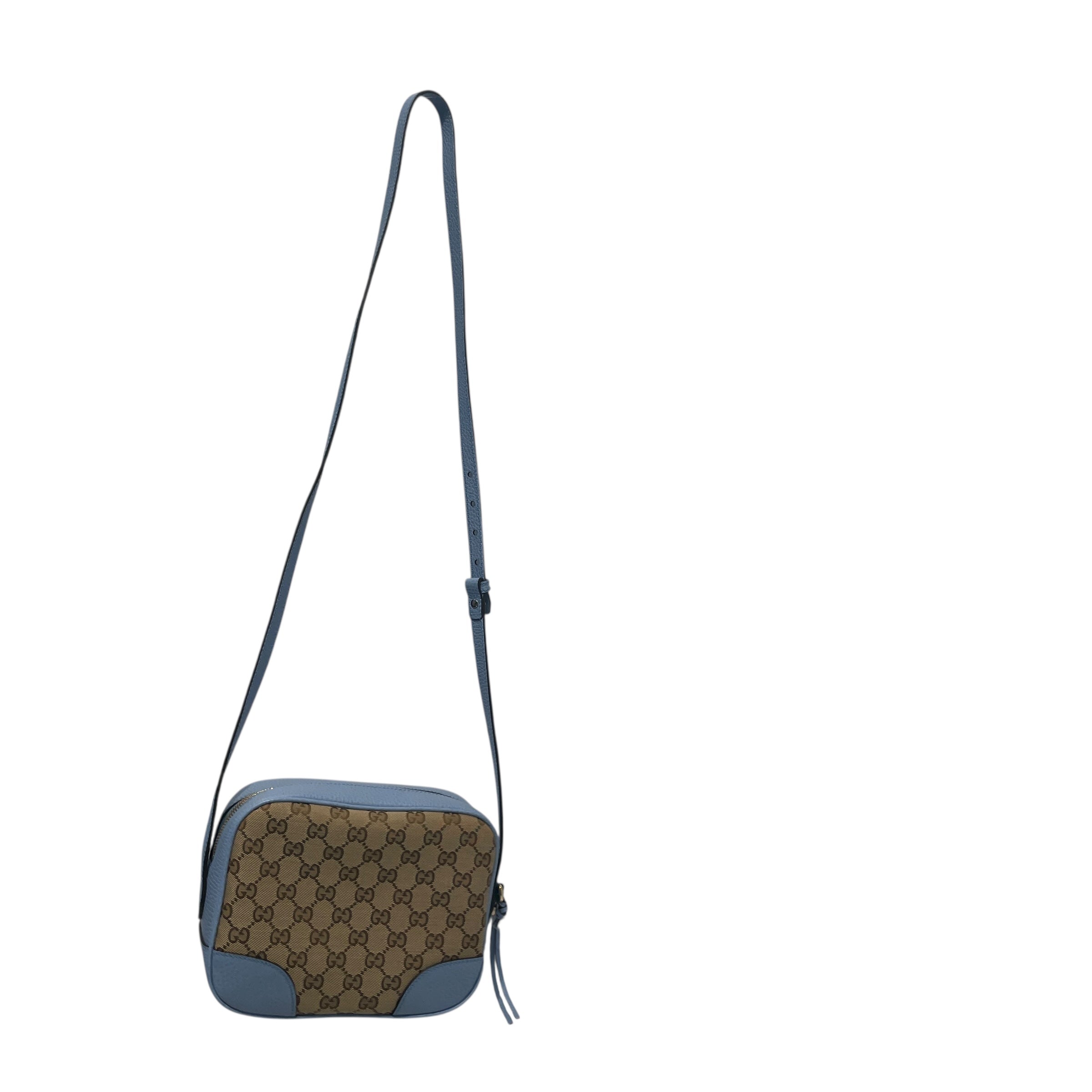 GUCCI/Cross Body Bag/Monogram/Leather/BLU/bree disco view 1