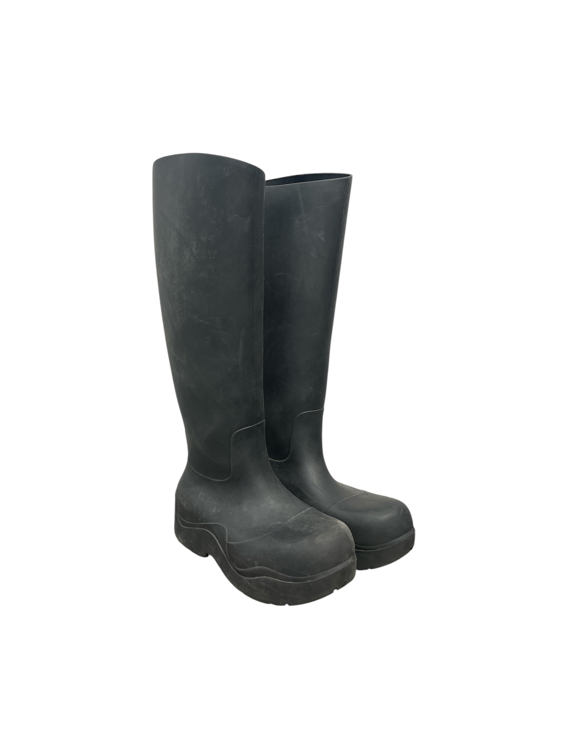 BOTTEGA VENETA/Rain Boots/EU 36/BLK/TALL RAIN BOOTS view 1