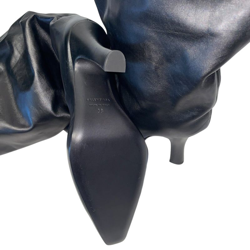 BALENCIAGA/Boots/EU 38/Leather/BLK/FALKON