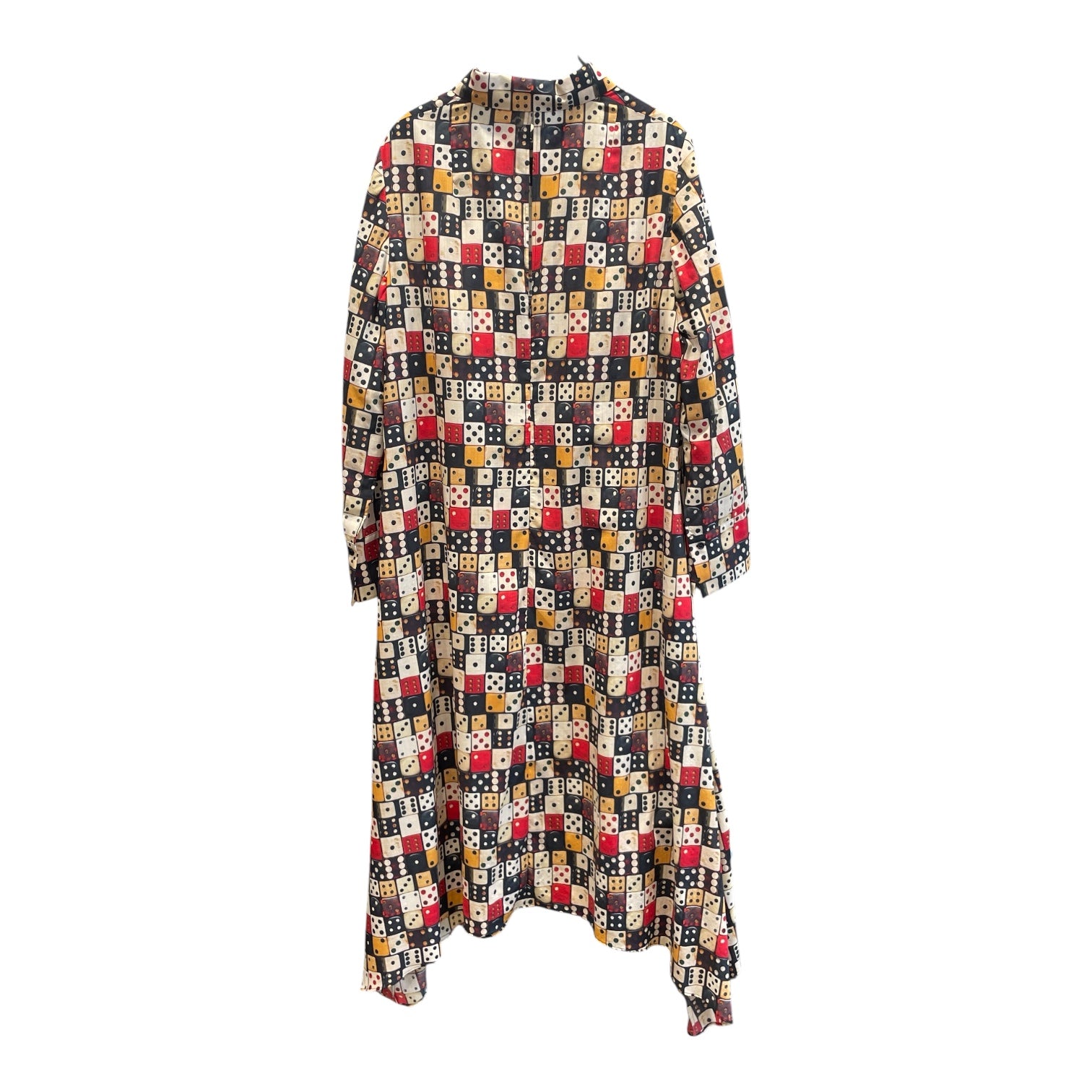 AKRIS/LS Dress/12/All Over Print/Wool/MLT/DICE RED view 2