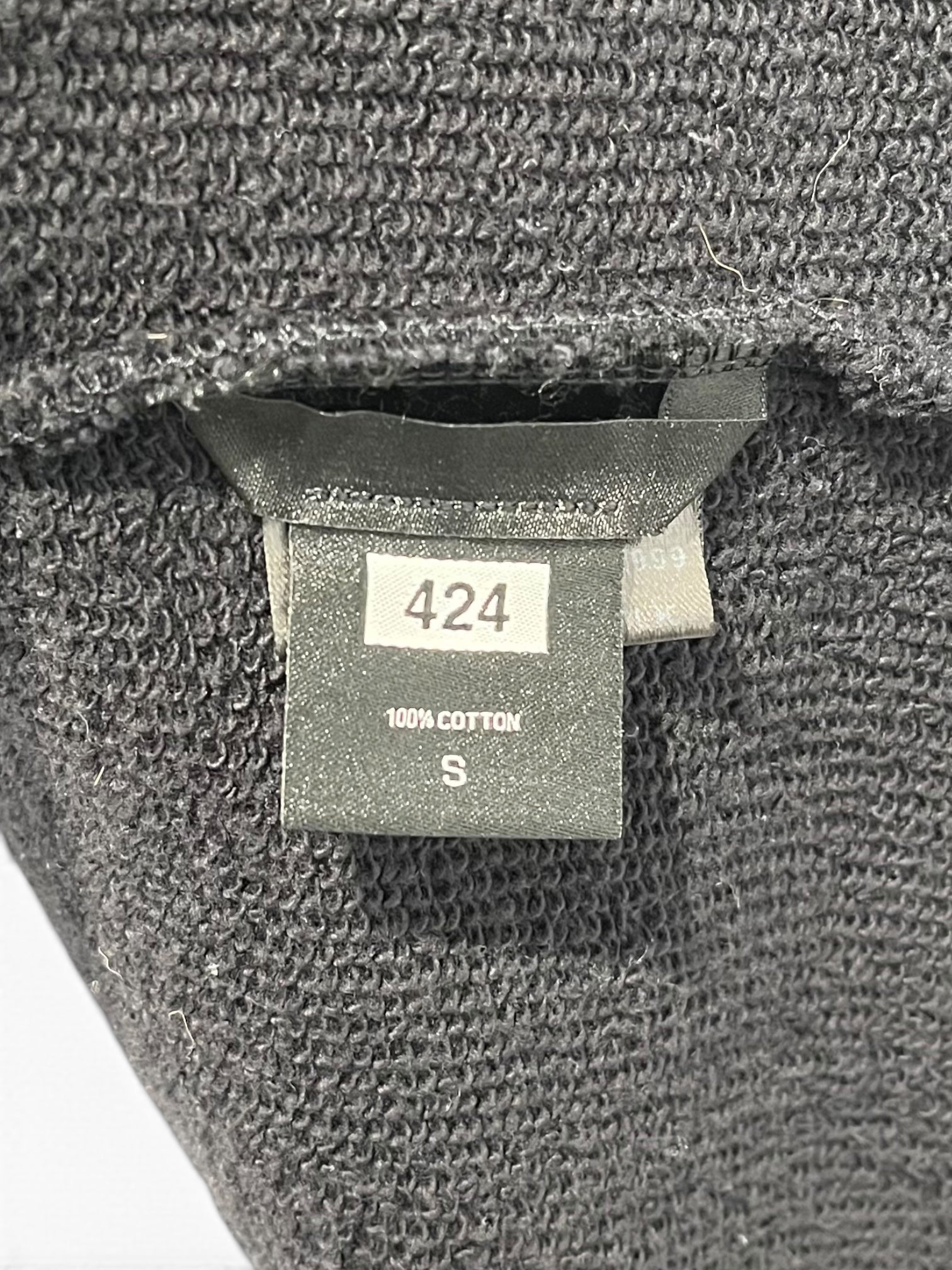 424(FourTwoFour)/Hoodie/S/Cotton/BLK/CROPPED FAIRFAX view 4