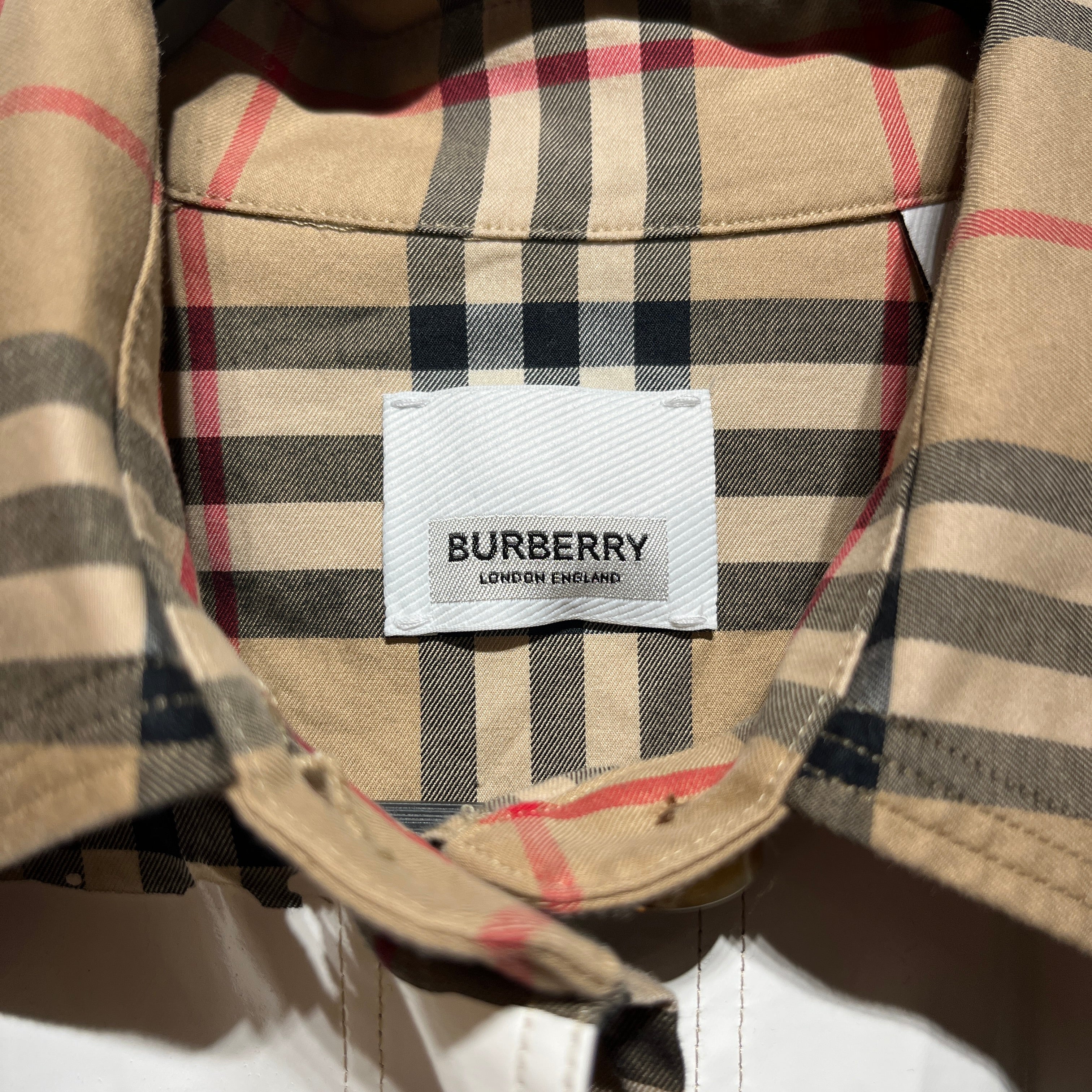 BURBERRY LONDON/Flannel Shirt/0/Cotton/BEG/Plaid/LOVE PAINT view 4