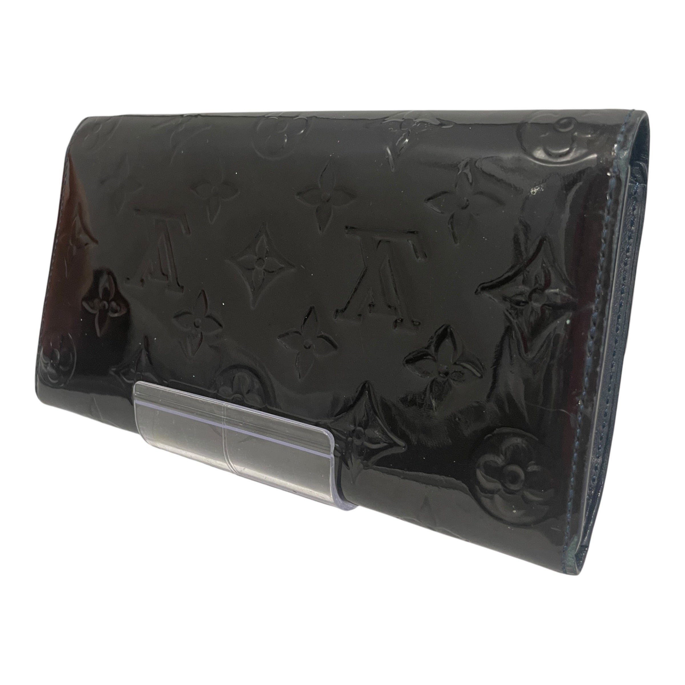 LOUIS VUITTON/Long Wallet/Monogram/Leather/BLK/L's/Vernis Sarah Wallet view 2