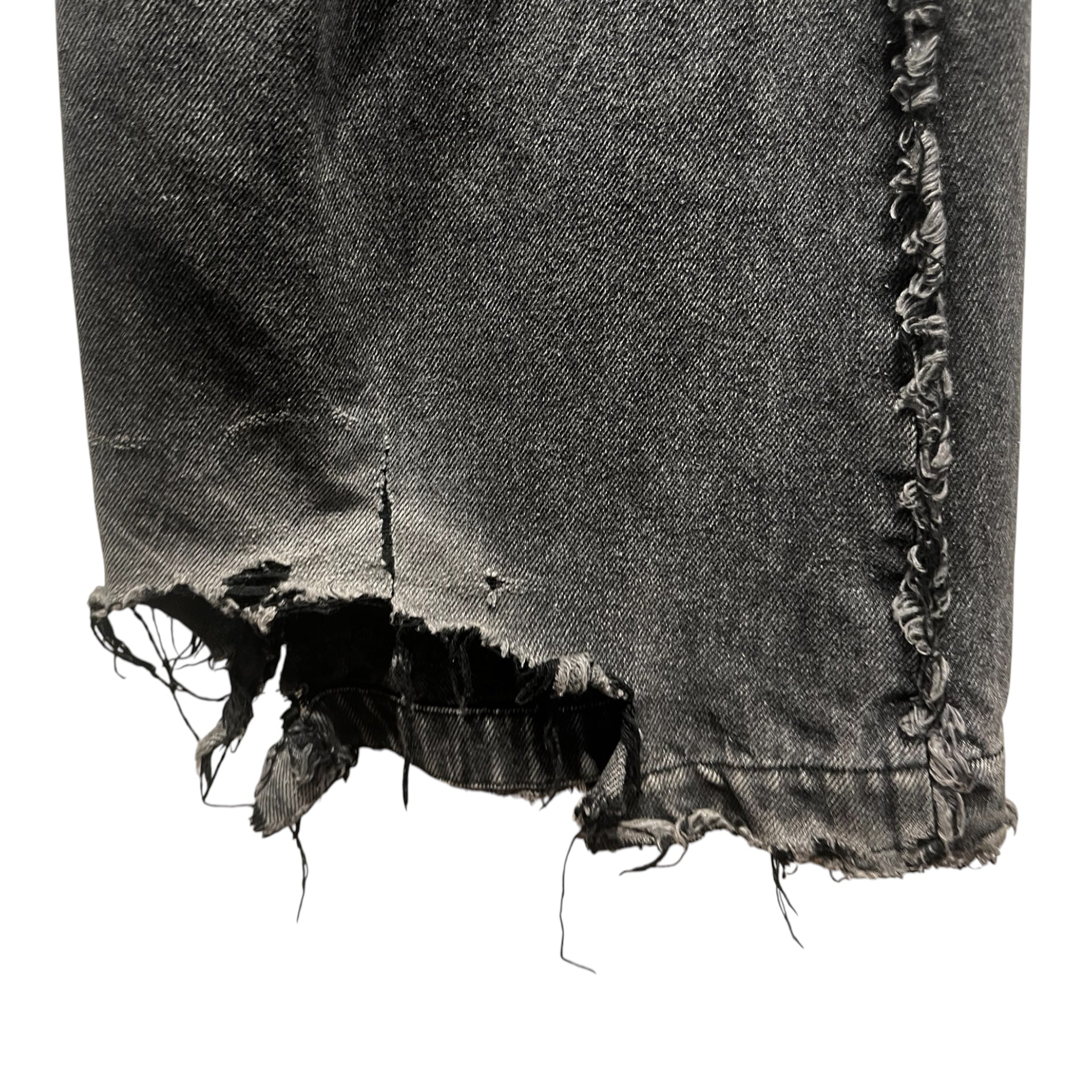 NO/FAITH STUDIOS/Cargo Pants/S/Denim/BLK/DISTRESSED view 3