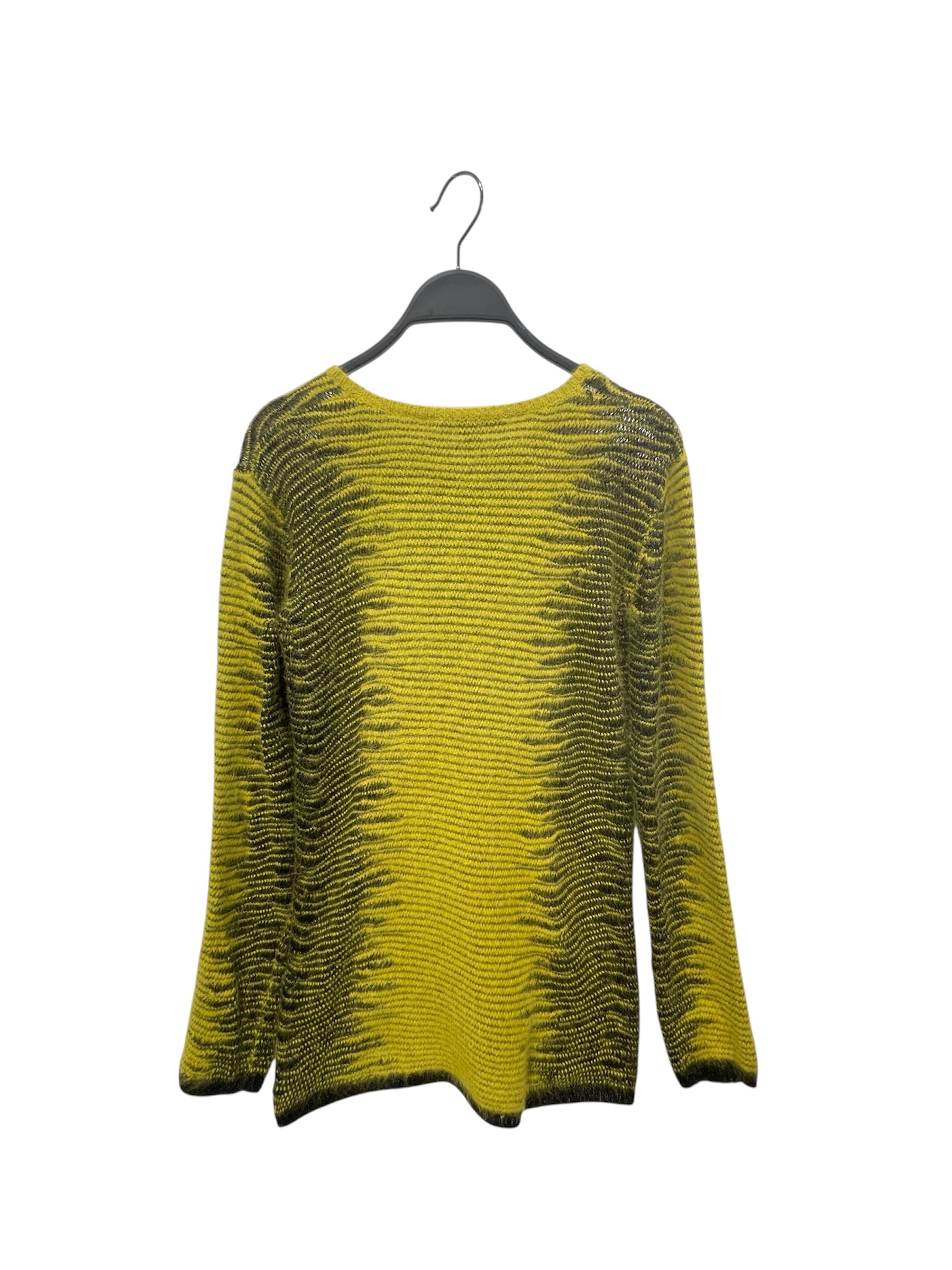 Alexander Wang/Sweater/S/Stripe/Rayon/YEL/side stripe design/fuzzy view 2