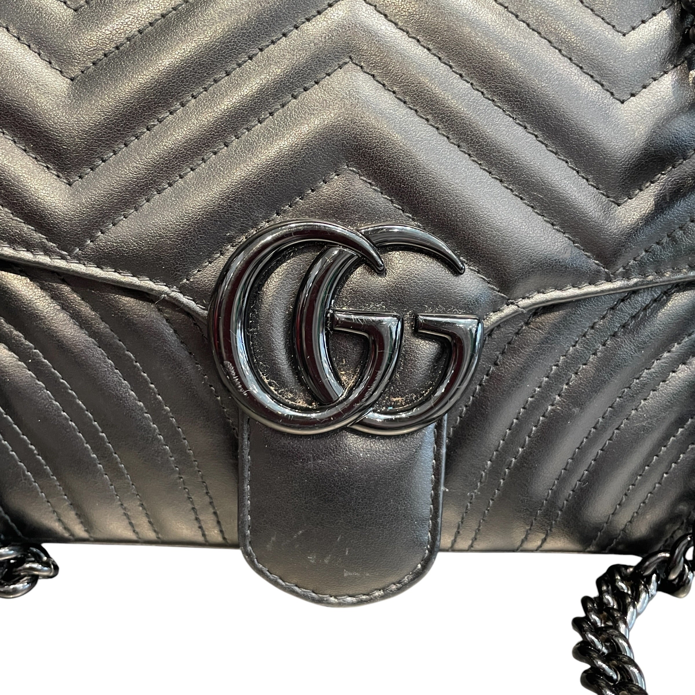 GUCCI/Bag/Leather/BLK/GUCCI LEATHER HAND BAG view 5
