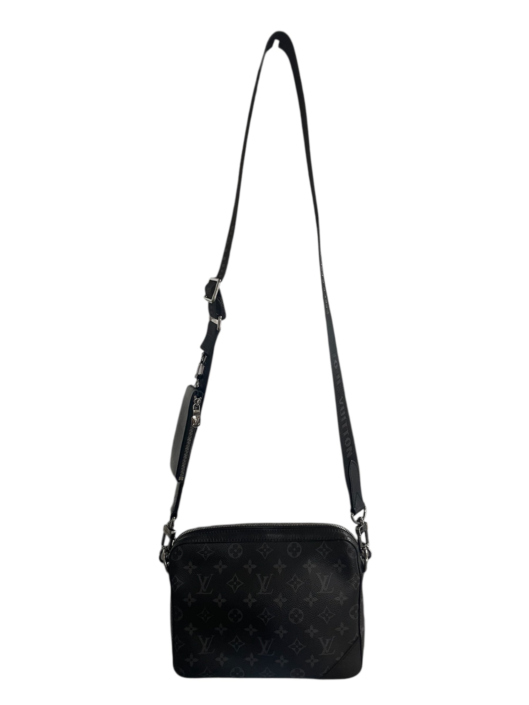 LOUIS VUITTON/Cross Body Bag/Monogram/Leather/BLK/3 BAGS view 2