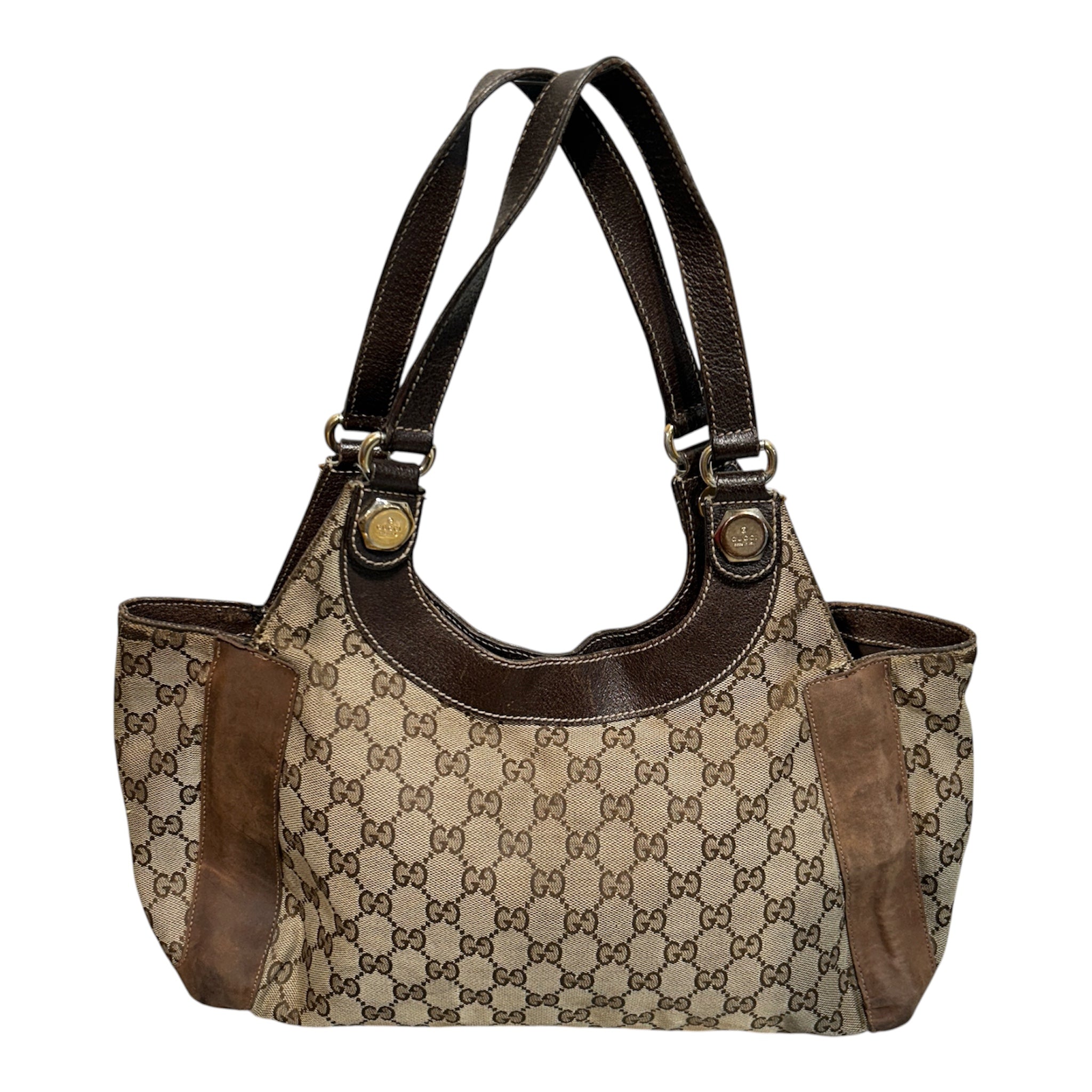 GUCCI/Tote Bag/Monogram/BRW/Charmy view 1