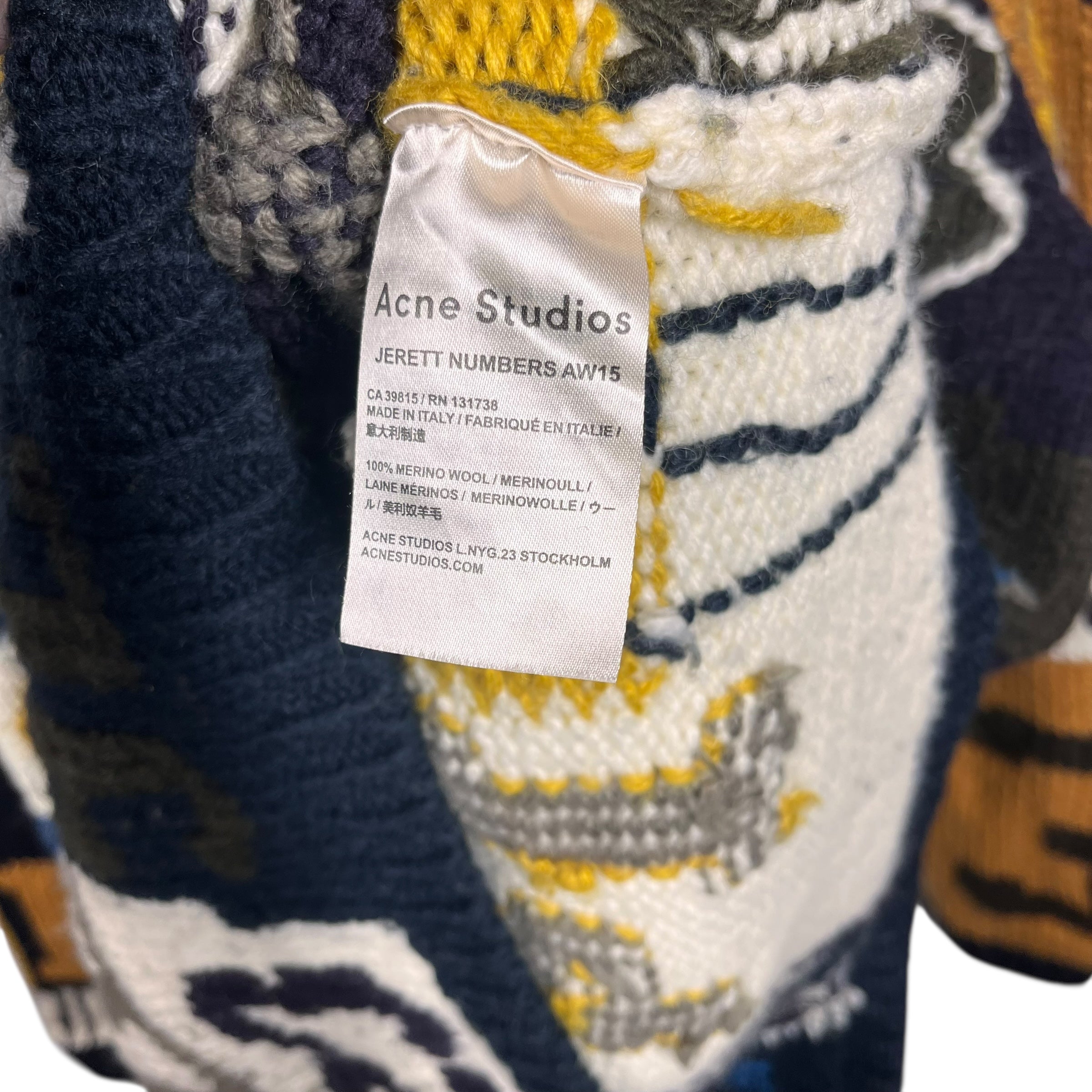 Acne Studios/Sweater/Wool/MLT/Jerett Numbers AW15 view 4