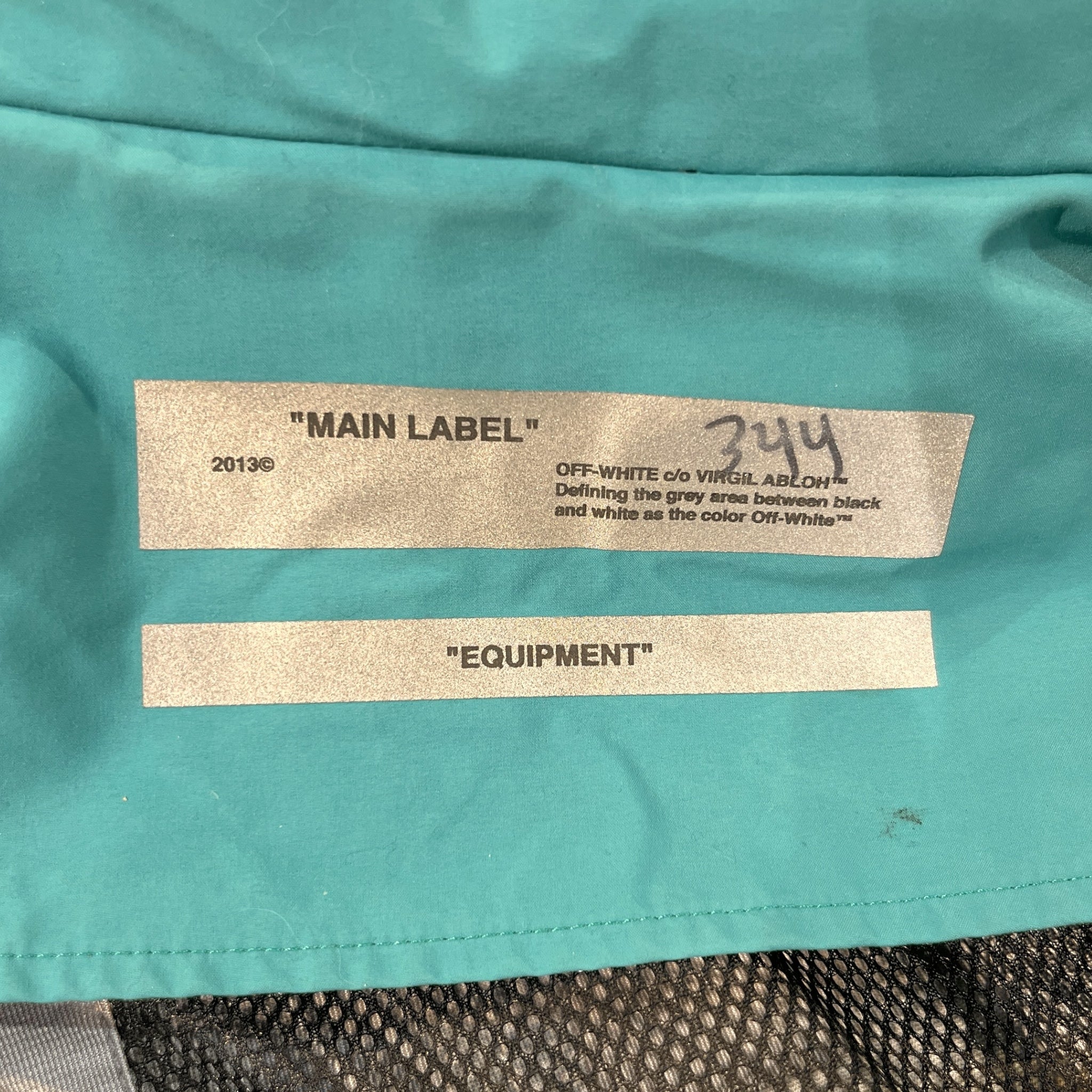 OFF-WHITE/Windbreaker/L/Nylon/BLU/TECHNICAL FABRIC SHELL view 3