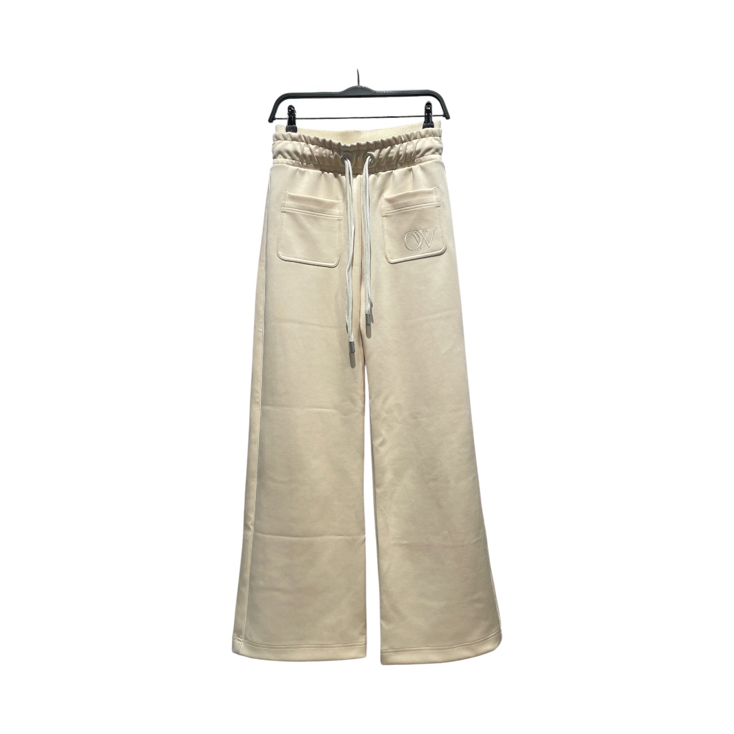 OFF-WHITE/Bottoms/36/Polyester/CRM/Loose  DBL String Track Cloud view 1
