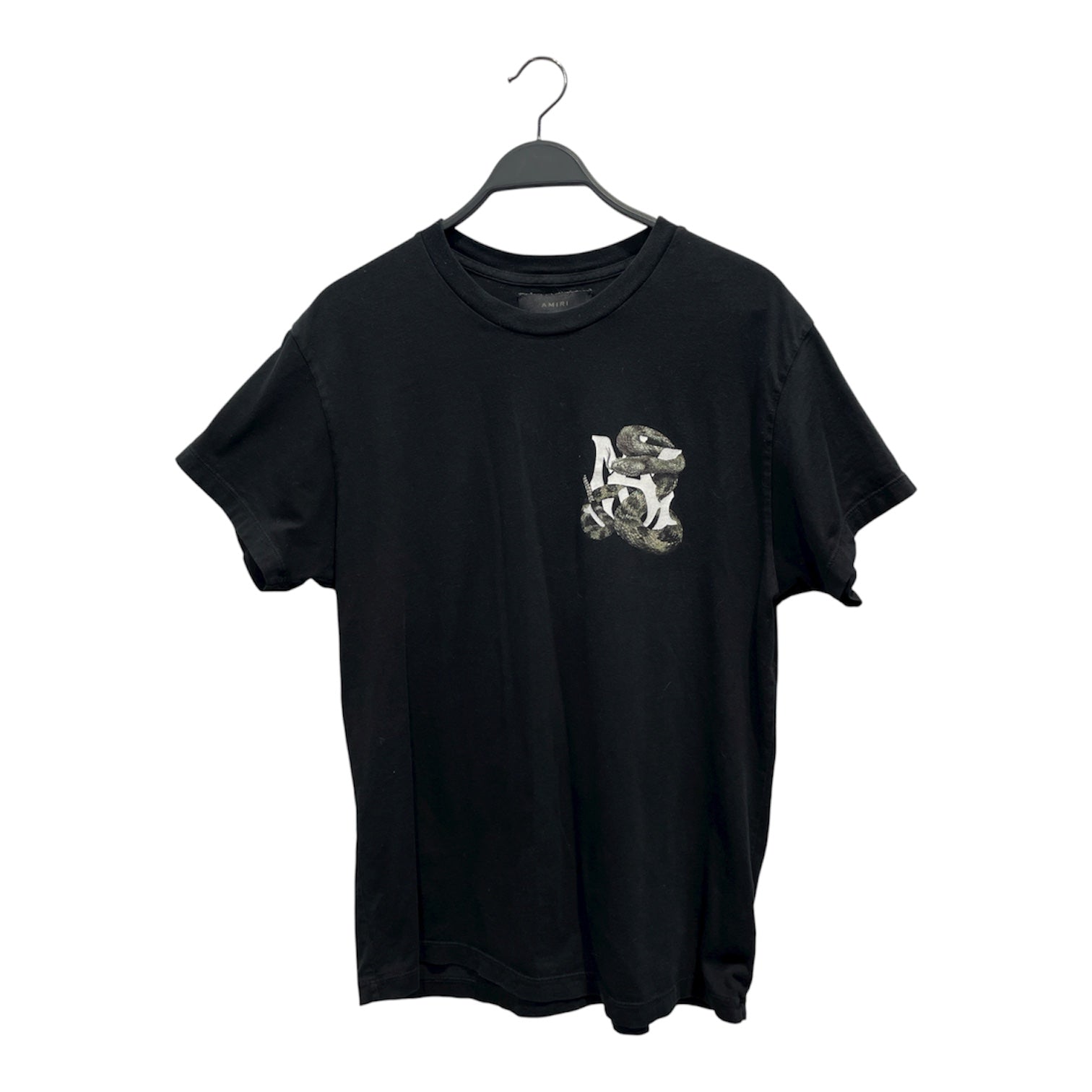 AMIRI/T-Shirt/S/Cotton/BLK/Graphic/SNAKE LOGO TEE view 1