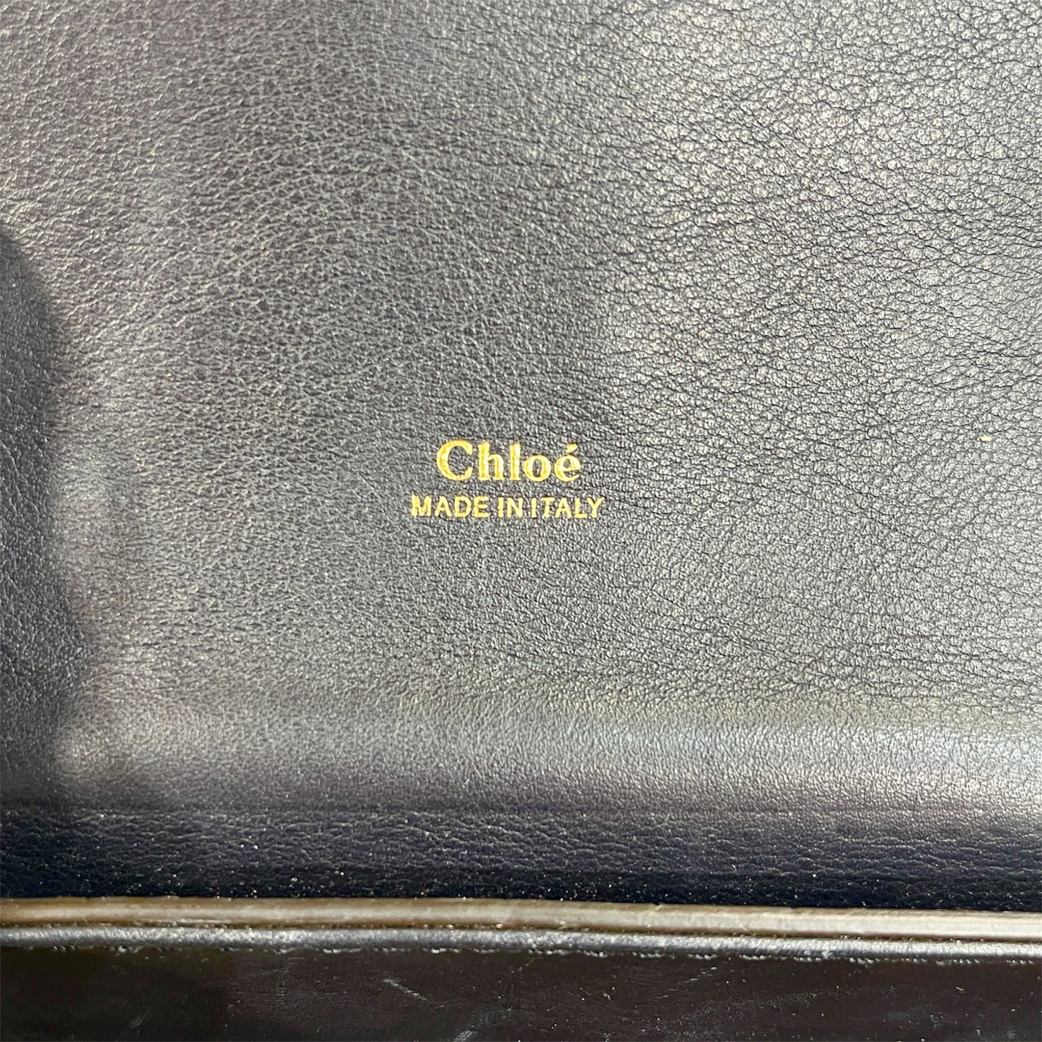 Chloe/Hand Bag/Animal Pattern/Leather/NVY/Aby Day Bag Medium view 5