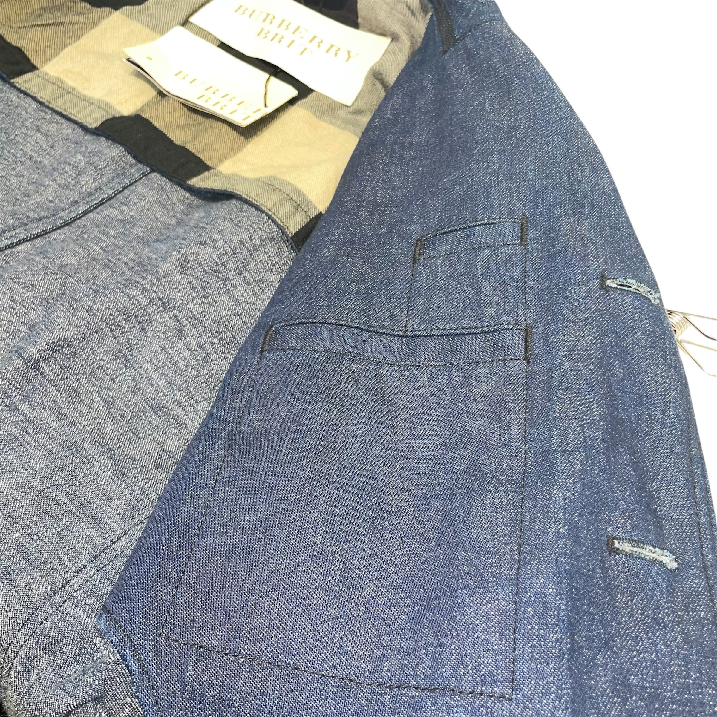 BURBERRY BRIT/Denim Jkt/L/Denim/NVY/NWT 3 FRONT POCKETS view 4