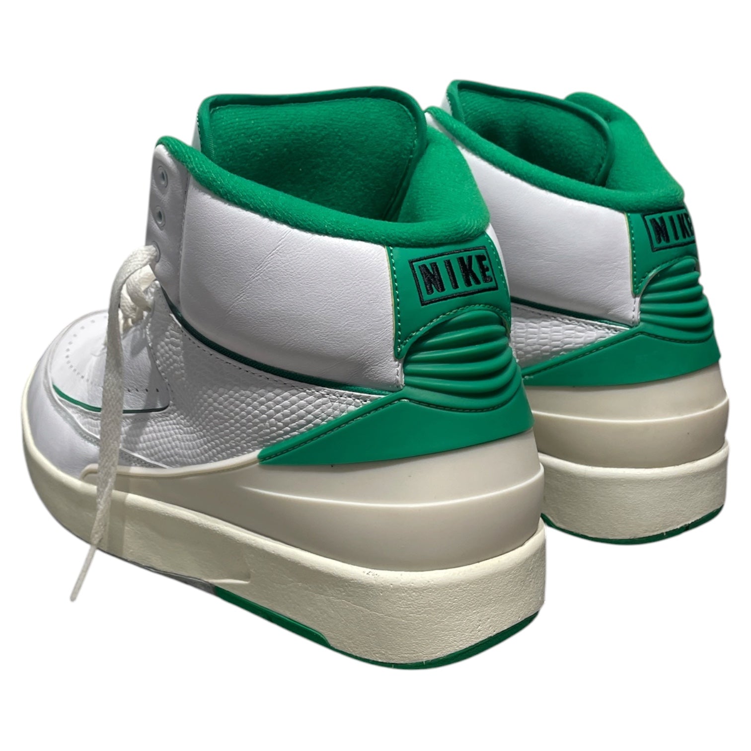 NIKE/Hi-Sneakers/US 13/WHT/NIKE AIR JORDAN 2 LUCKY GREEN view 2