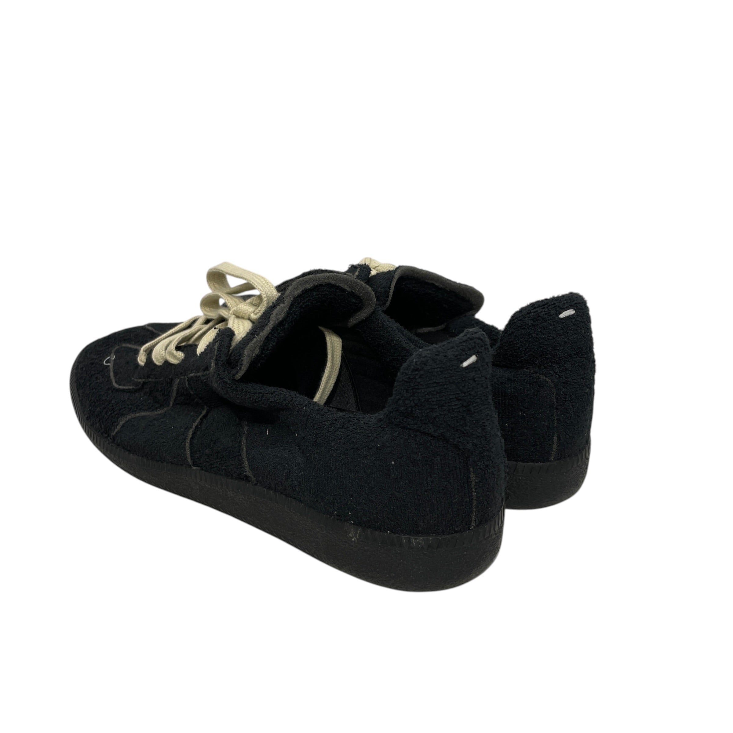 Maison Margiela/Low-Sneakers/EU 43.5/Cotton/BLK/TERRY CLOTH HOTEL SNEAKERS view 2