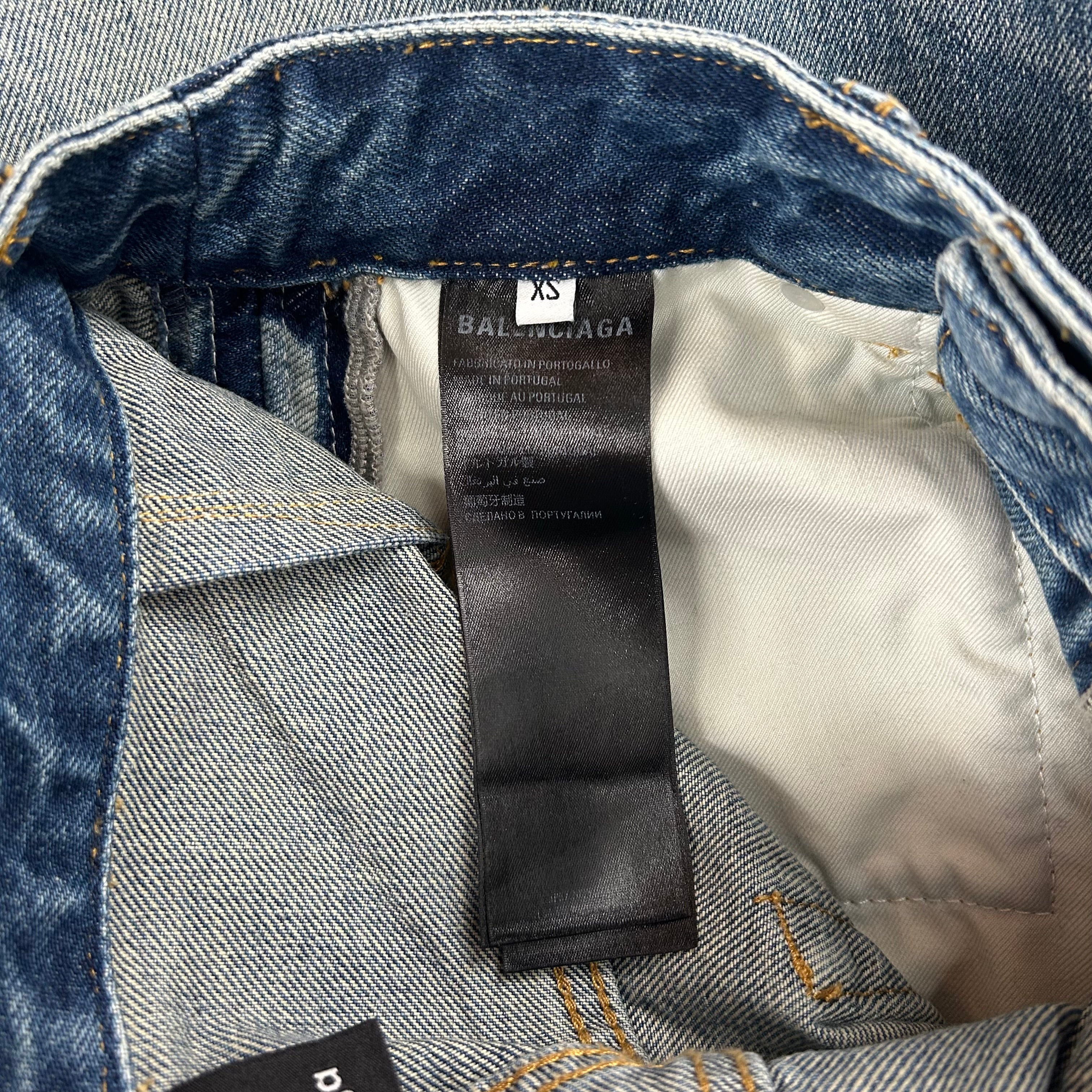BALENCIAGA/adidas/Straight Pants/XS/Cotton/BLU/3 STRIPES view 4