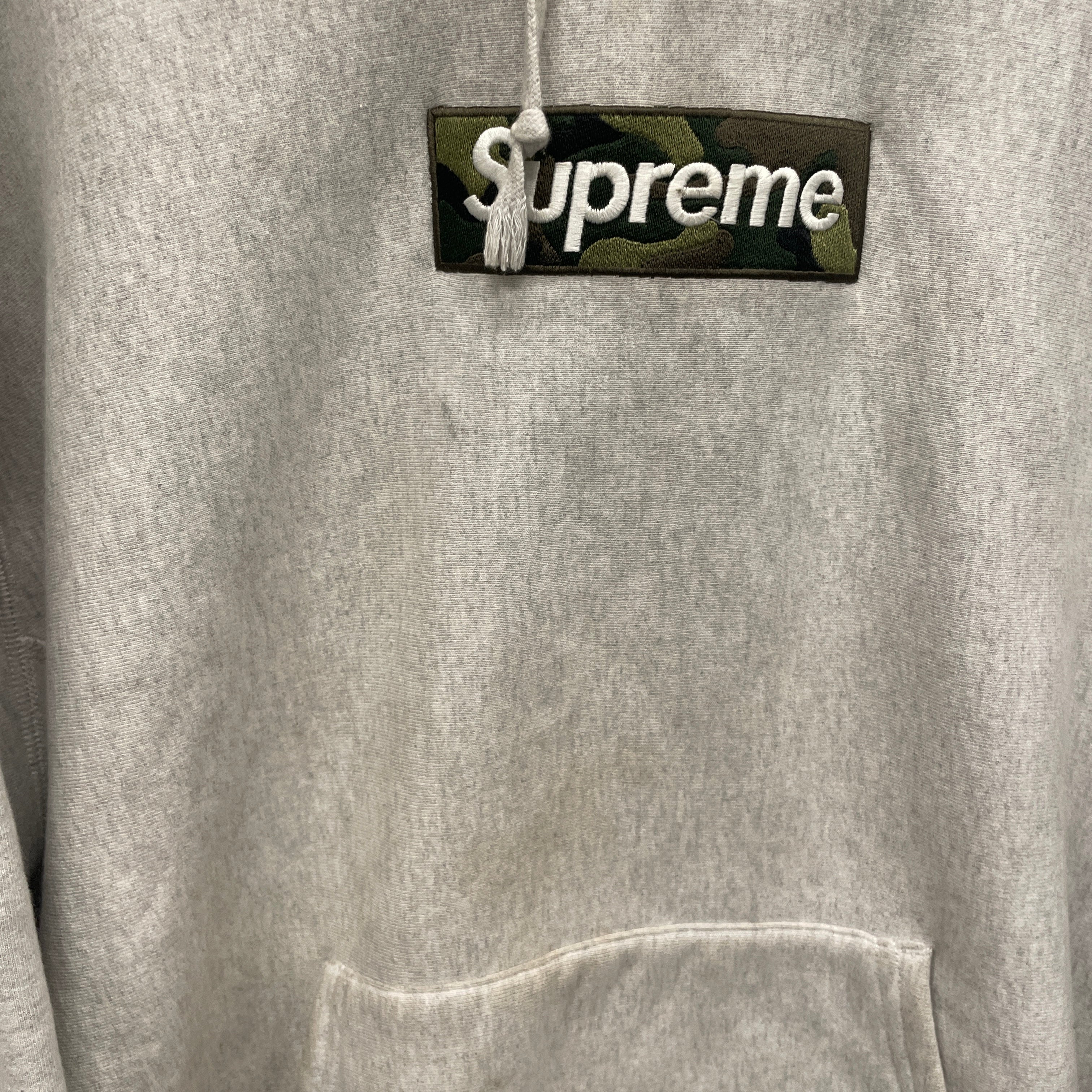 Supreme/Hoodie/XL/Cotton/GRY/CAMO BOX LOGO view 6