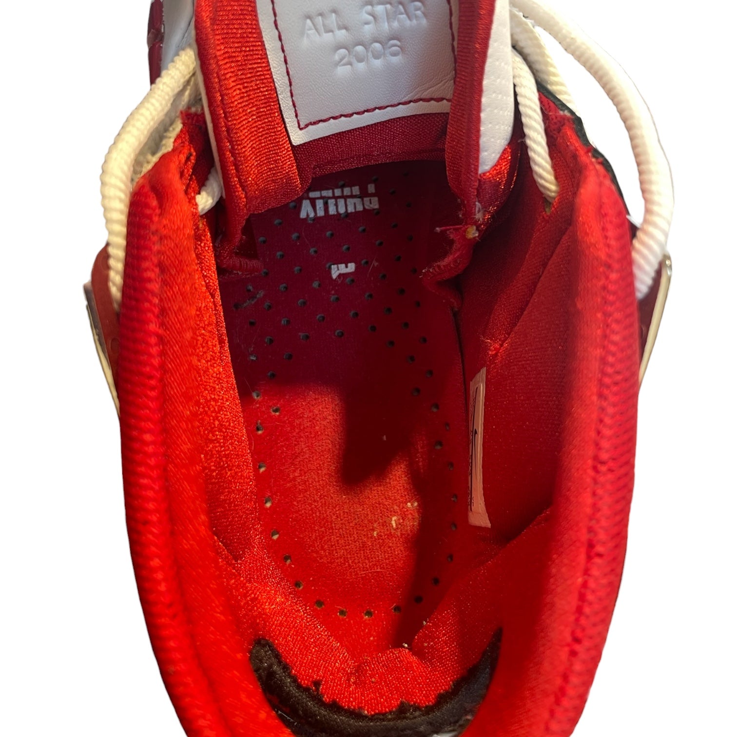 NIKE/Hi-Sneakers/US 10.5/Leather/WHT/RED DETAIL, UPTEMPO KOBE view 3