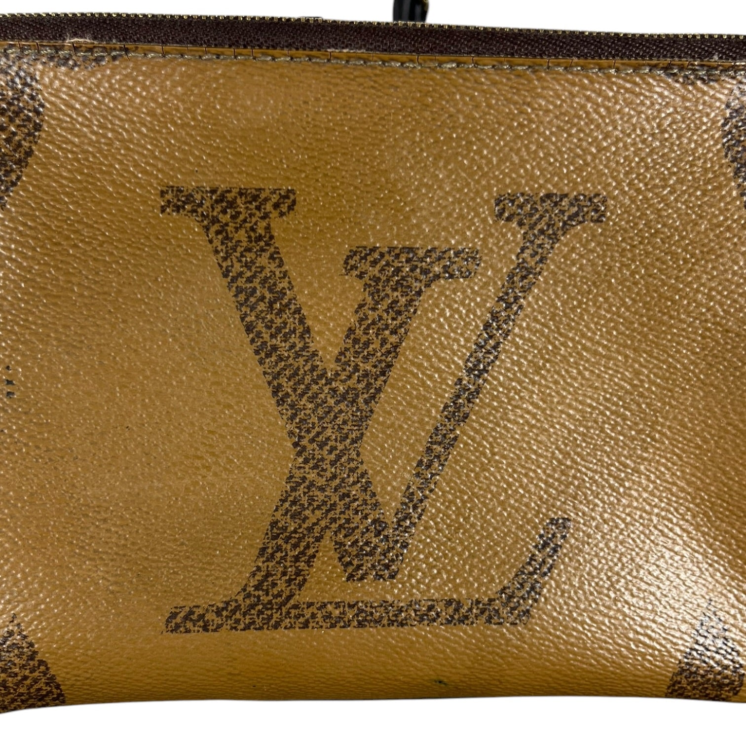 LOUIS VUITTON/Cross Body Bag/Monogram/Leather/BRW/Giant reverse double pochette view 3