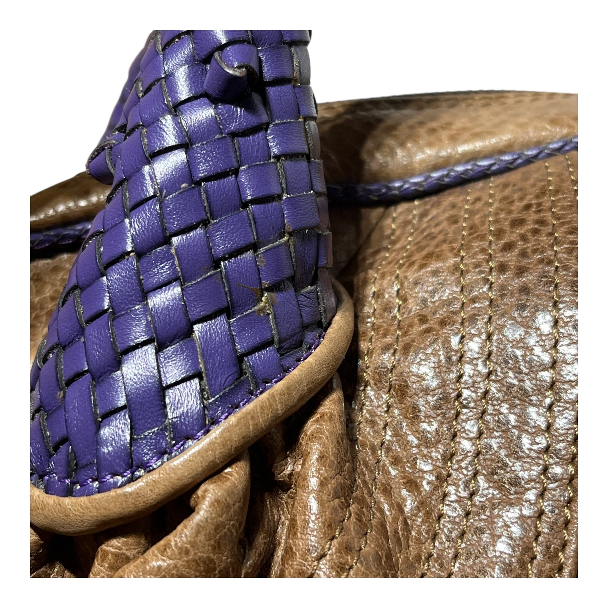 FENDI/Hand Bag/Leather/BRW/spy bag purple handle view 11