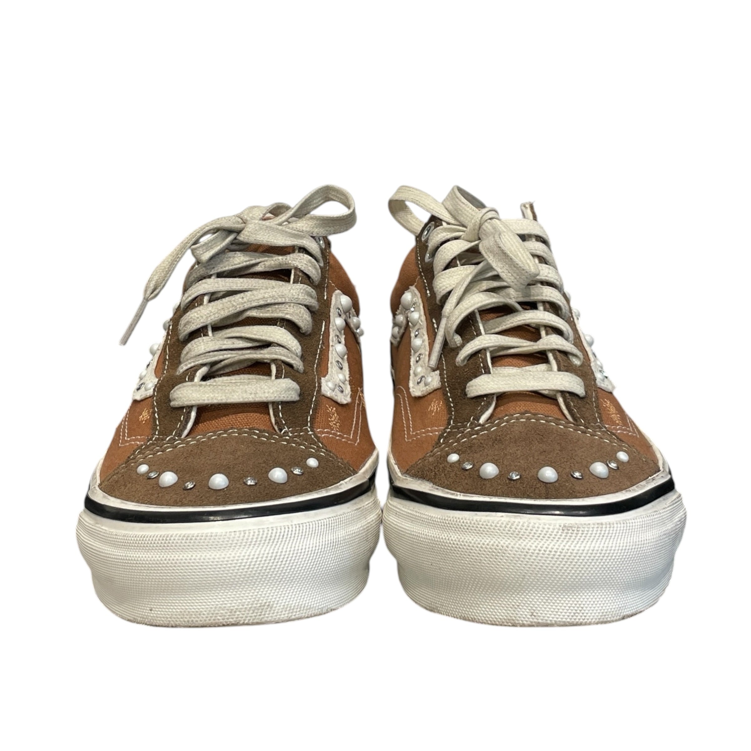 VANS/Low-Sneakers/US 10/Cotton/BRW/VANS PEARLIZED view 1
