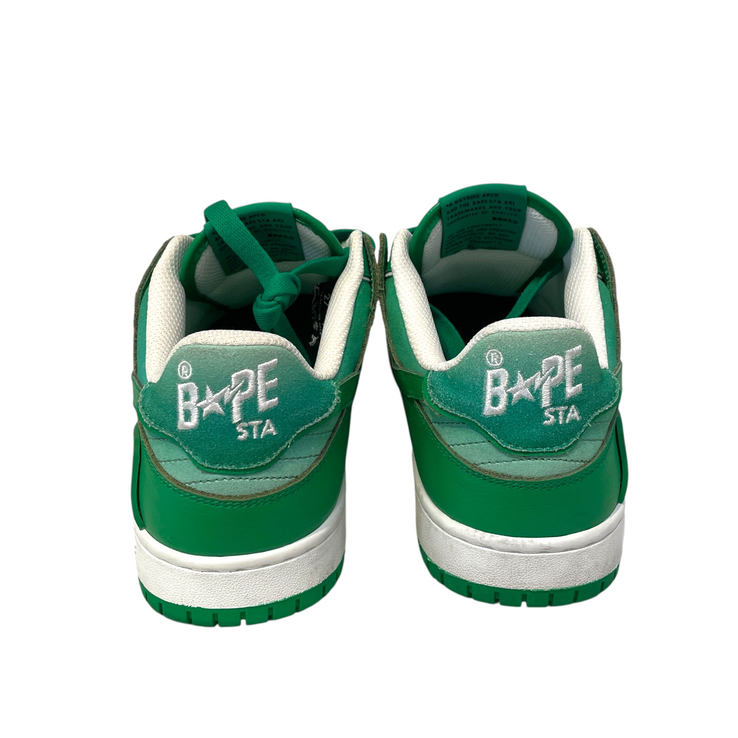 BAPE STA!/Low-Sneakers/US 9/Leather/GRN/Sk8 Sta 4 M1 view 2