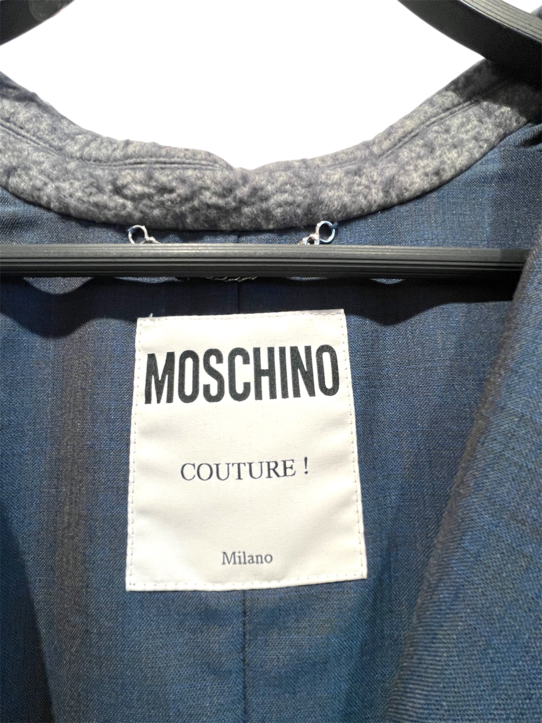 MOSCHINO/Jacket/patchwrk stictch mixed jacket view 3